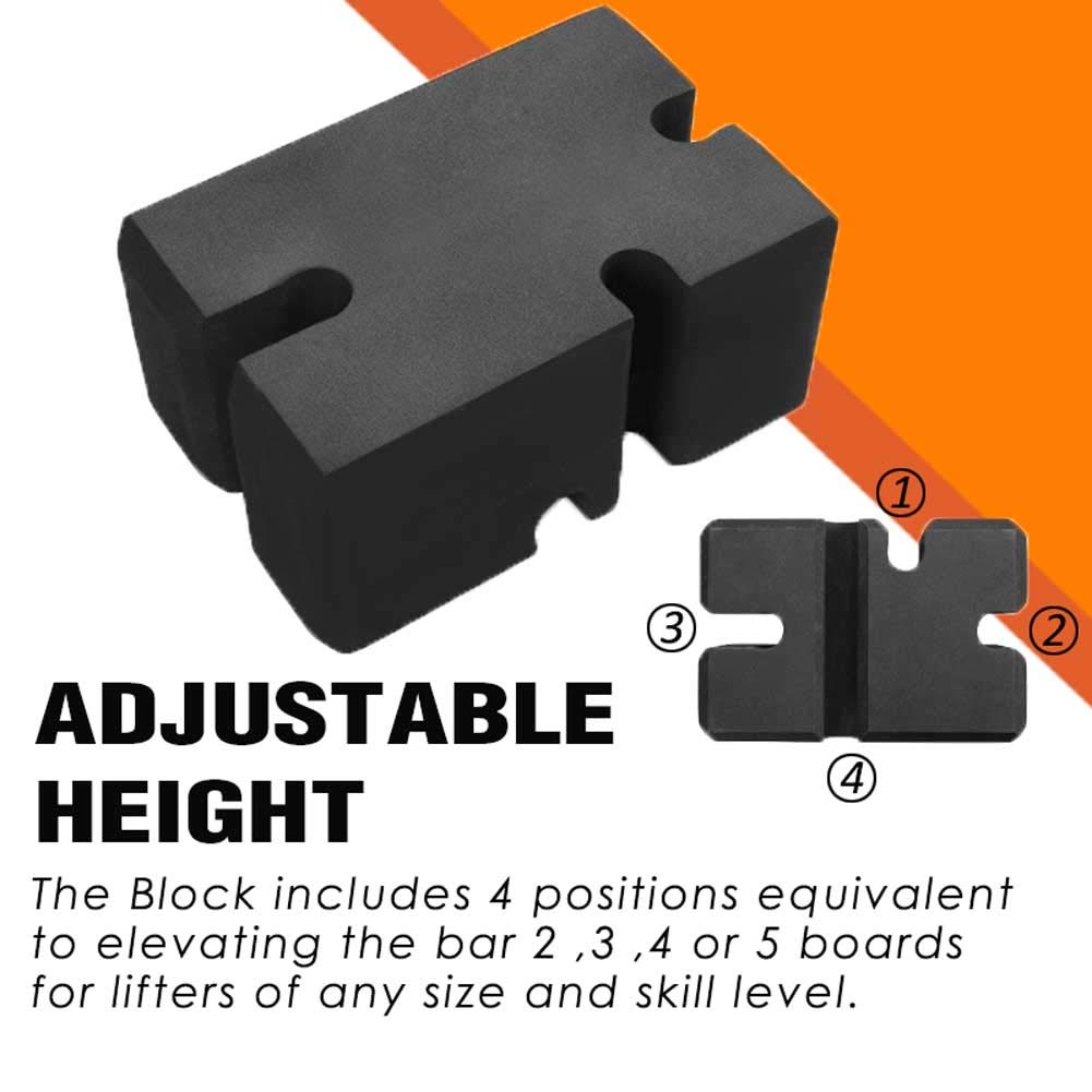 LARA STAR Adjustable Bench Press Blocks (2-5 Boards) - Premium Home Gym Equipment for Strength Training & Powerlifting | Perfect for Increasing Bench Press Performance in Home Workouts & Power Rack Training