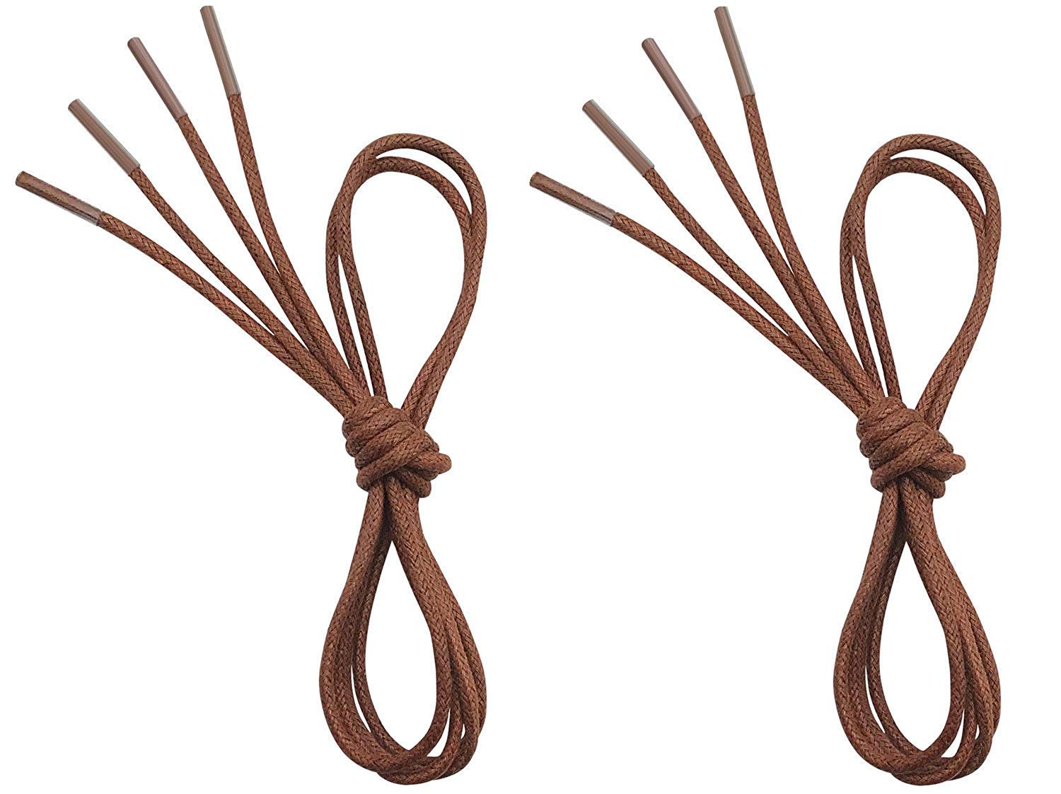 Premium Men's Thin Waxed Dress Shoe Laces - 2 Pairs (Multiple Sizes & Colors) | Ideal for Formal Shoes, Oxfords & Business Attire