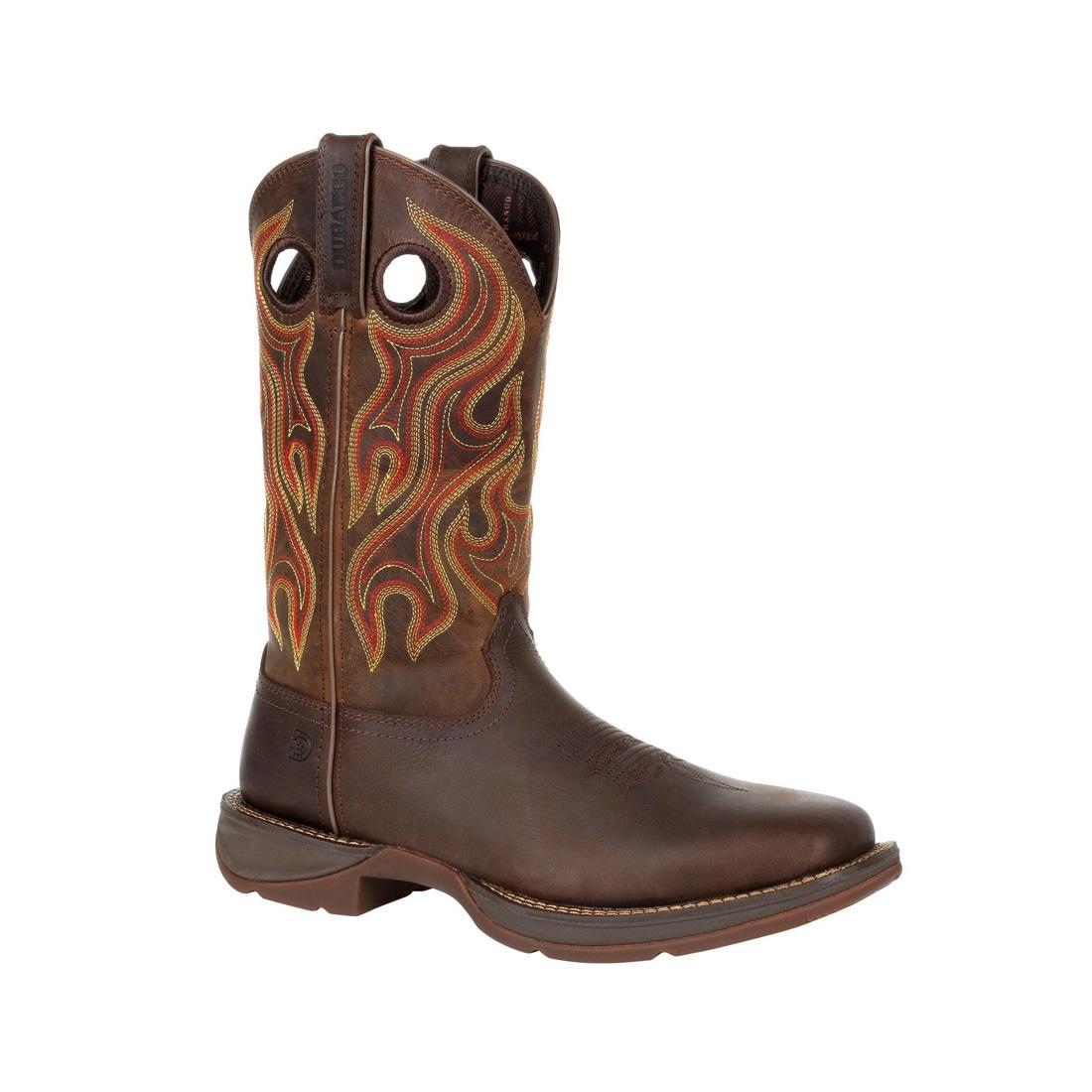 Rebel Western Boots for Women - Dark Chestnut Leather Cowboy Boots with Comfortable Fit - Perfect for Country Rides, Rodeos & Western Fashion