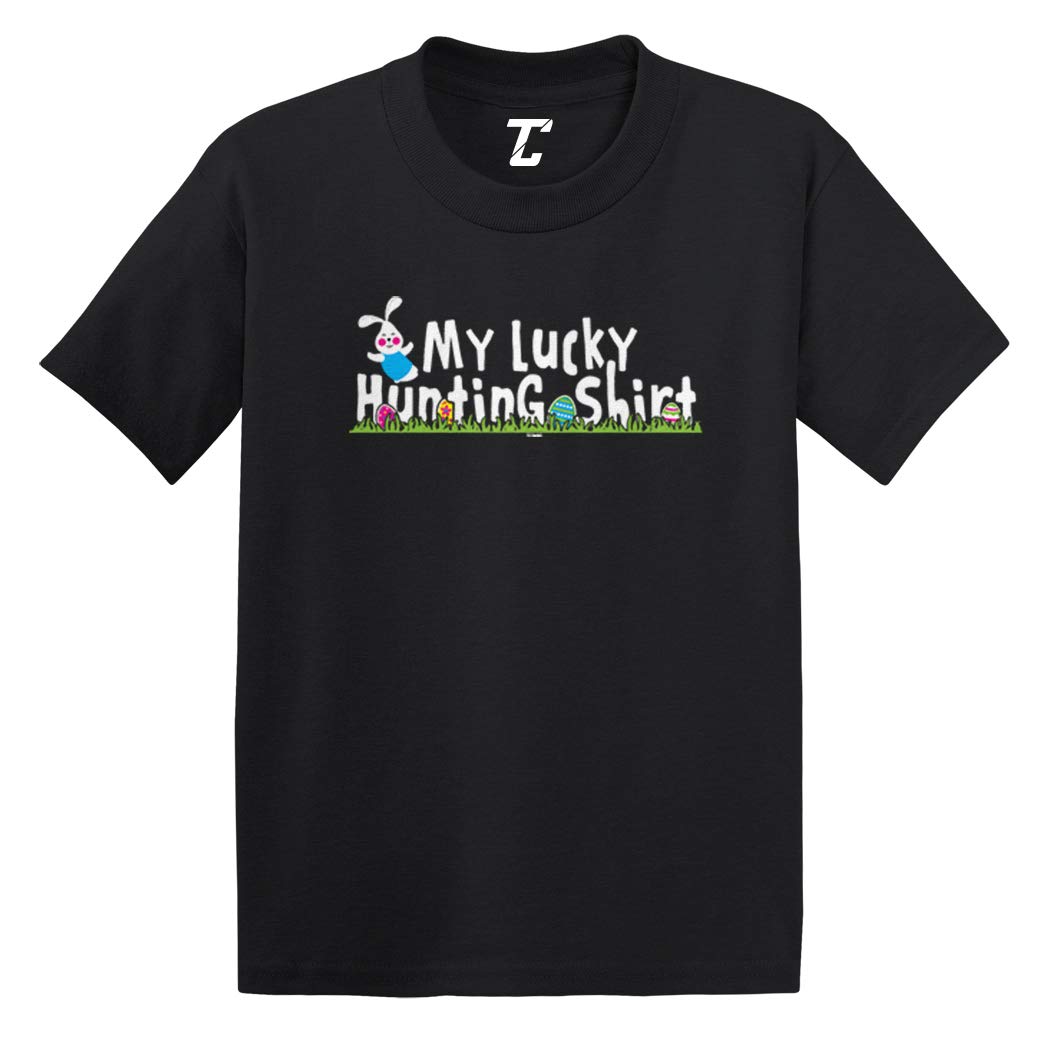Lucky Hunting Shirt for Babies & Toddlers - Soft Cotton Easter Egg Print T-Shirt | Cute Holiday Outfit for Easter Egg Hunts & Spring Photoshoots