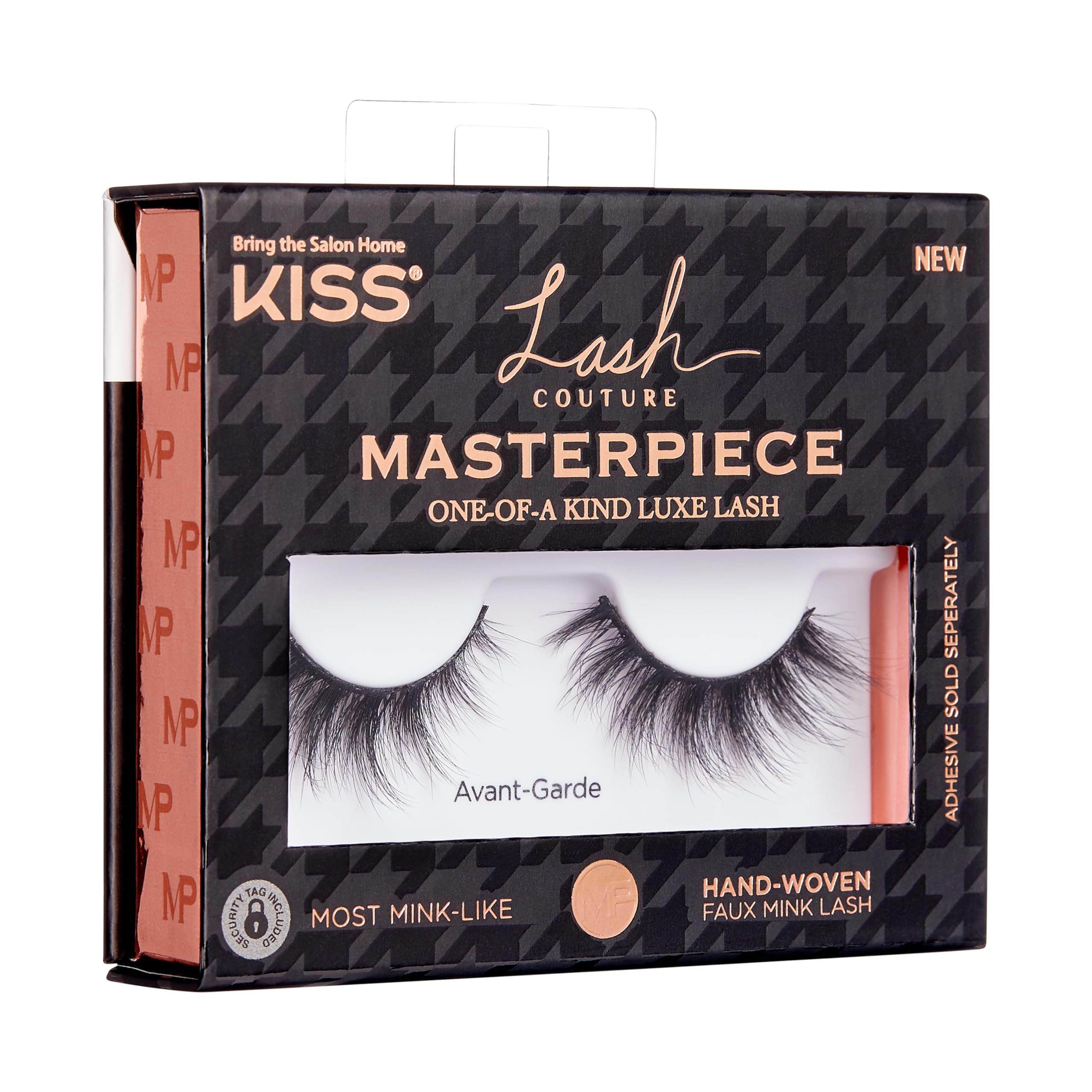 KISS Lash Couture Masterpiece Fake Eyelashes - Style 03 'Avant-Garde' | Hand Woven Faux Mink Synthetic Lashes | Voluminous & Natural Look | Perfect for Parties, Weddings & Special Occasions