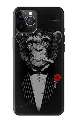 Funny Gangster Mafia Monkey iPhone 12 Case - Premium Protective Cover for iPhone 12/12 Pro - Perfect for Parties, Gifts & Unique Style Lovers