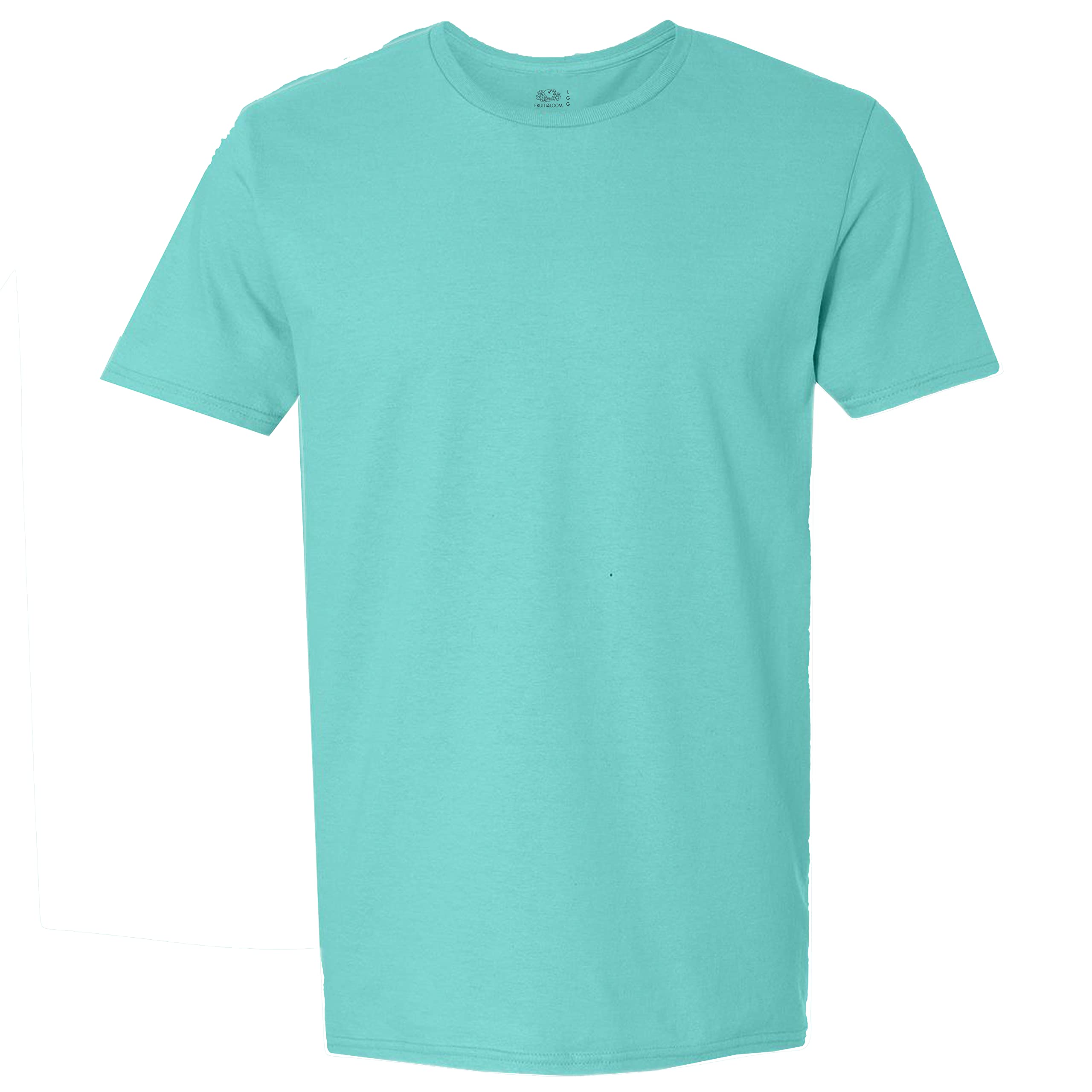 Fruit of the Loom Men's Lightweight 100% Cotton Crew Neck T-Shirts 5-Pack - Soft Breathable Undershirts for Everyday Wear, Gym & Casual Outfits