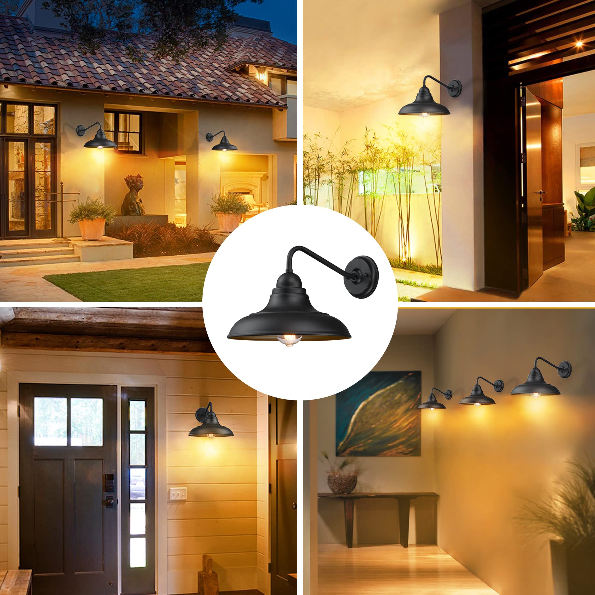 3 Pack Classic Barn Wall Sconces - 12