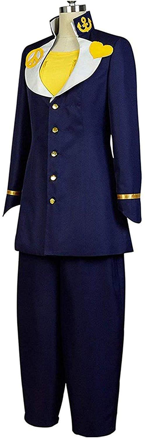 Higashikata Josuke Blue Uniform Cosplay Costume - JoJo's Bizarre Adventure Halloween Outfit for Anime Conventions & Dress-Up Parties