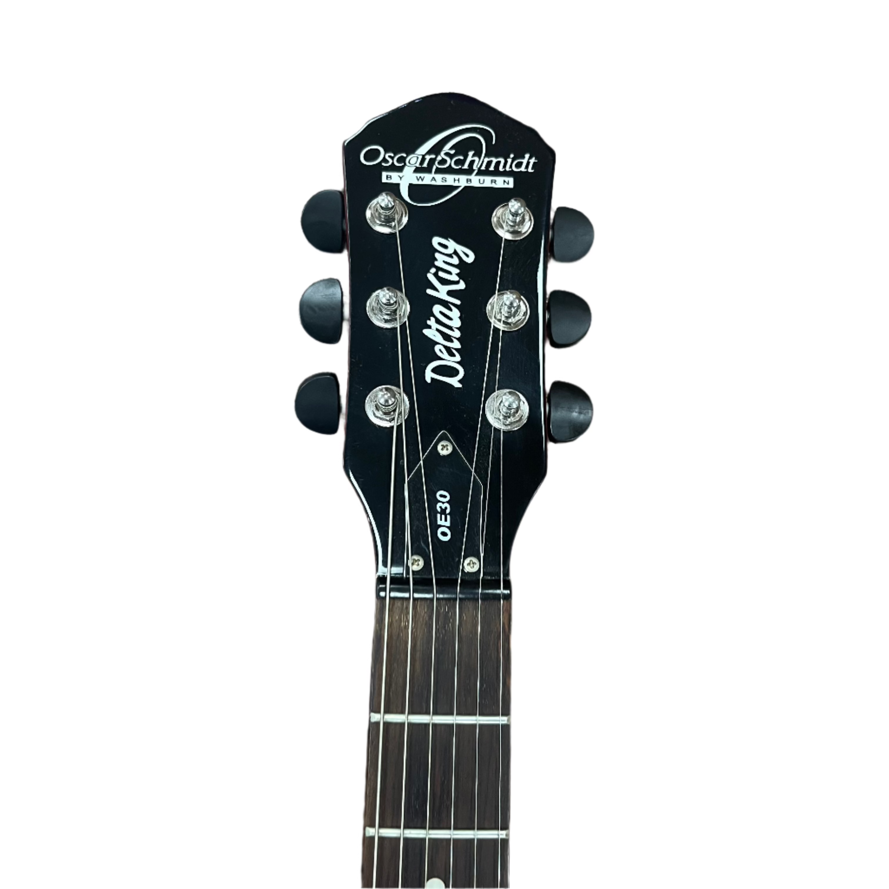 Oscar Schmidt Delta King OE30 Hollow Body Electric Guitar - Professional Jazz & Blues Guitar for Stage & Studio Performance