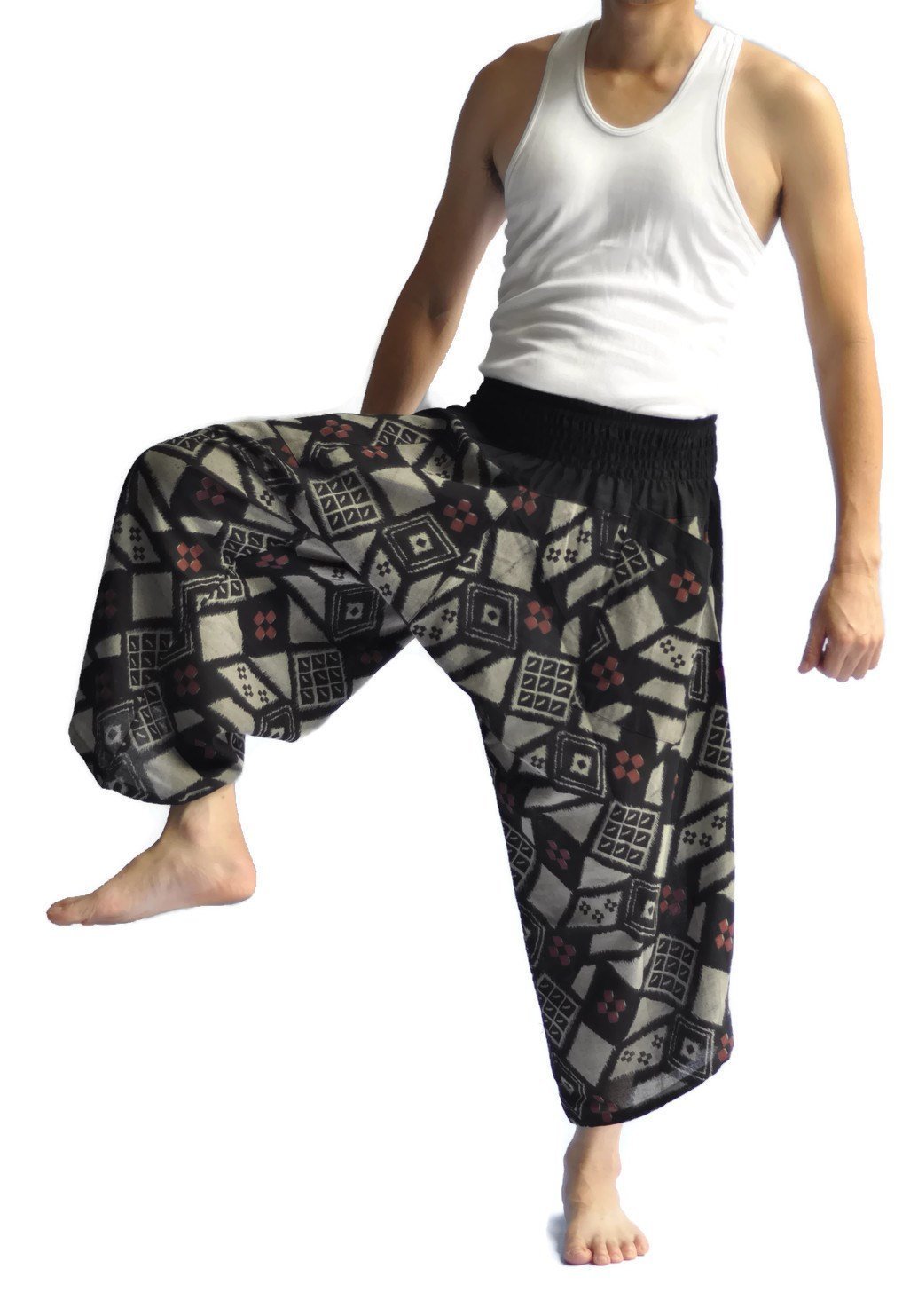 Japanese Style Men's Loose Fit Pants - One Size Casual Wear for Yoga, Lounge & Street Fashion