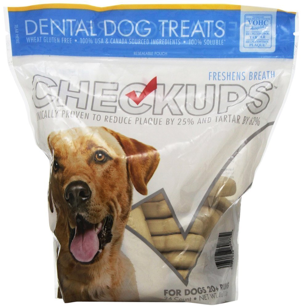 Dental Dog Treats for Large Dogs 20+ lbs - 24ct (2 Bags, 48 Treats Total) - 48oz Oral Care Chews for Tartar Control & Fresh Breath - Perfect for Daily Teeth Cleaning & Training Rewards