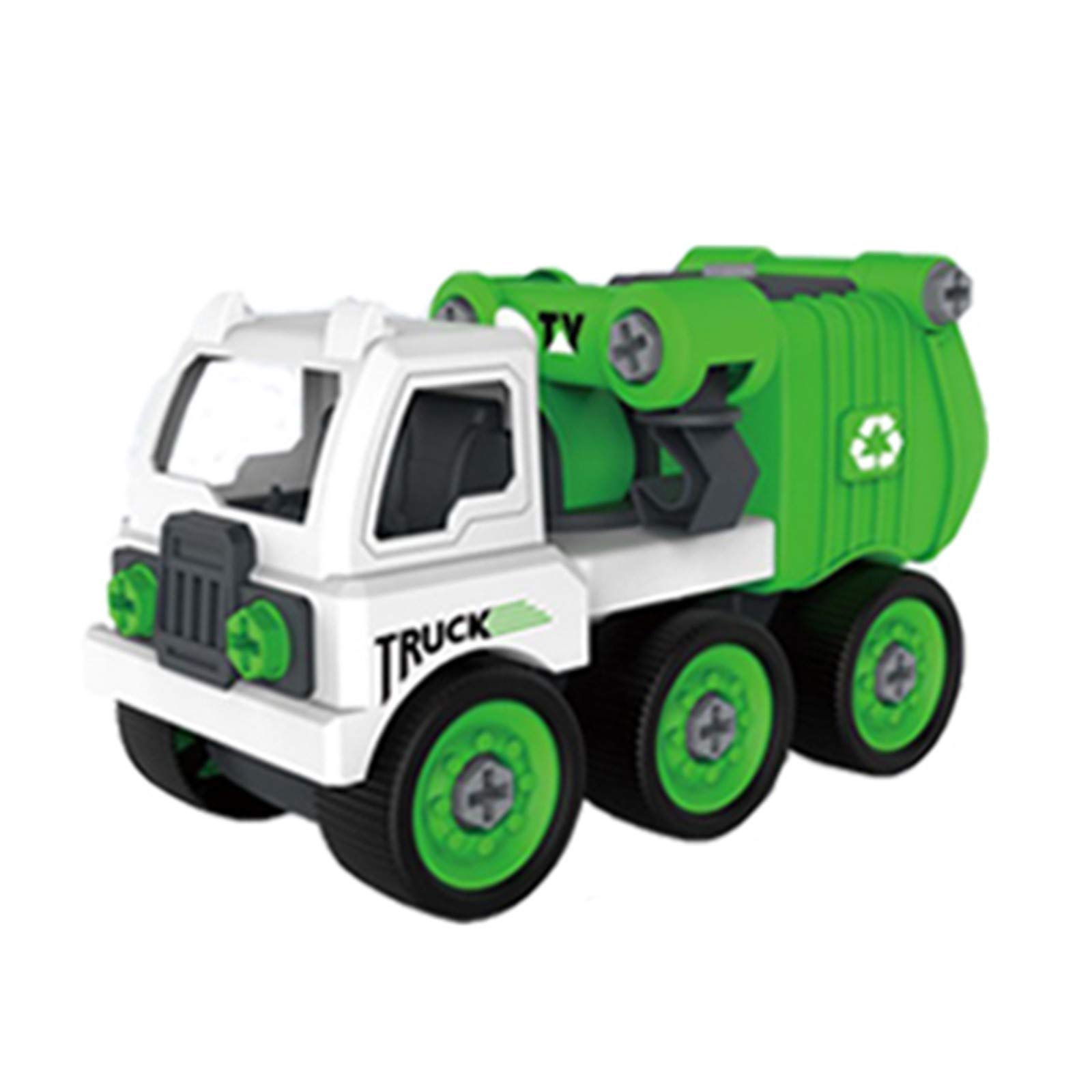 Homlpope #YCAGGK Kids DIY Screw Assembly Car & Garbage Truck Toy Set - STEM Learning Educational Building Kit for Children | Pretend Play, Early Engineering Skills Development