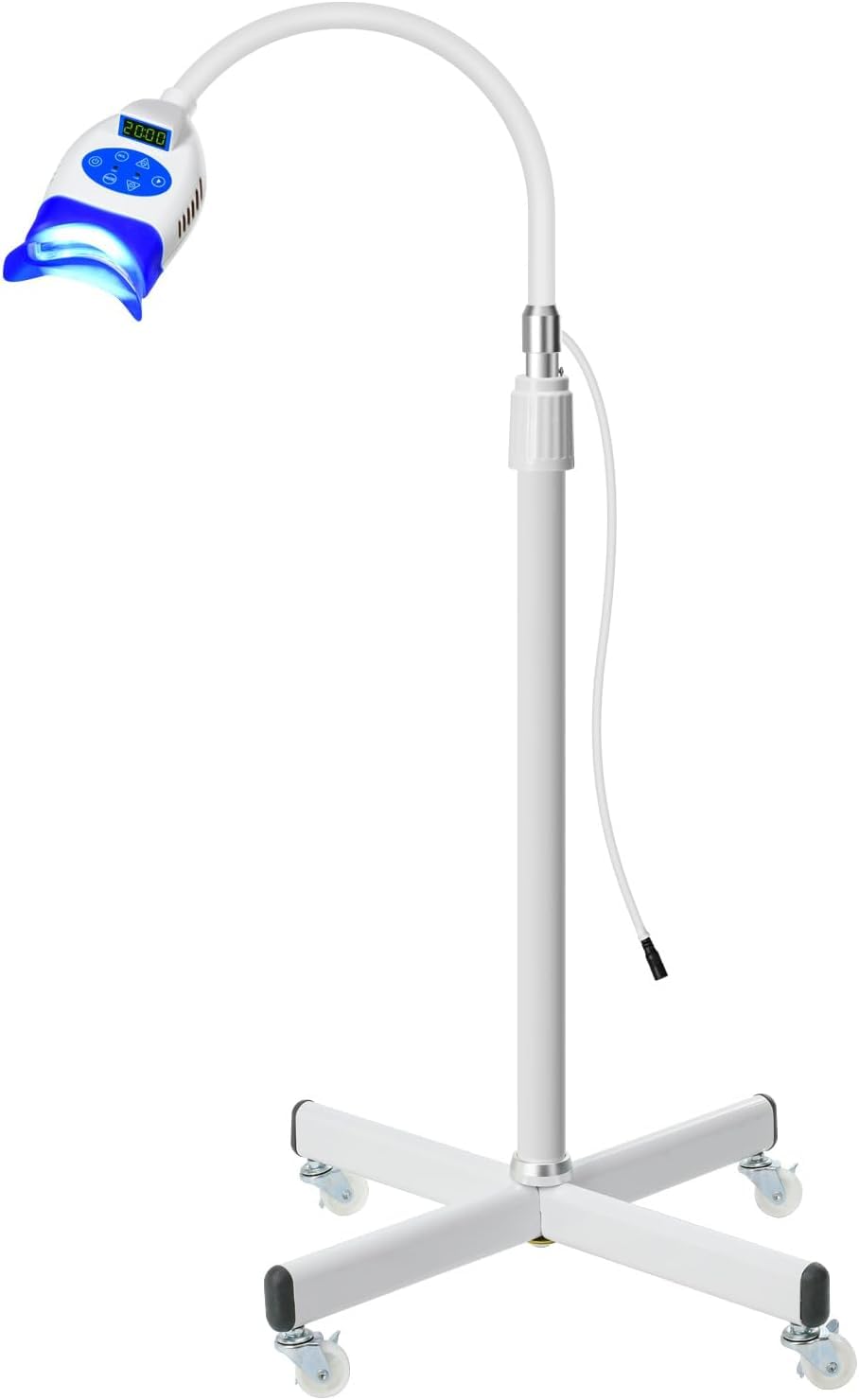 36W LED Teeth Whitening Light with 10 Cold Blue Bulbs - Standing Floor Lamp for Fast Whitening & Bleaching | Perfect for Home & Salon Use