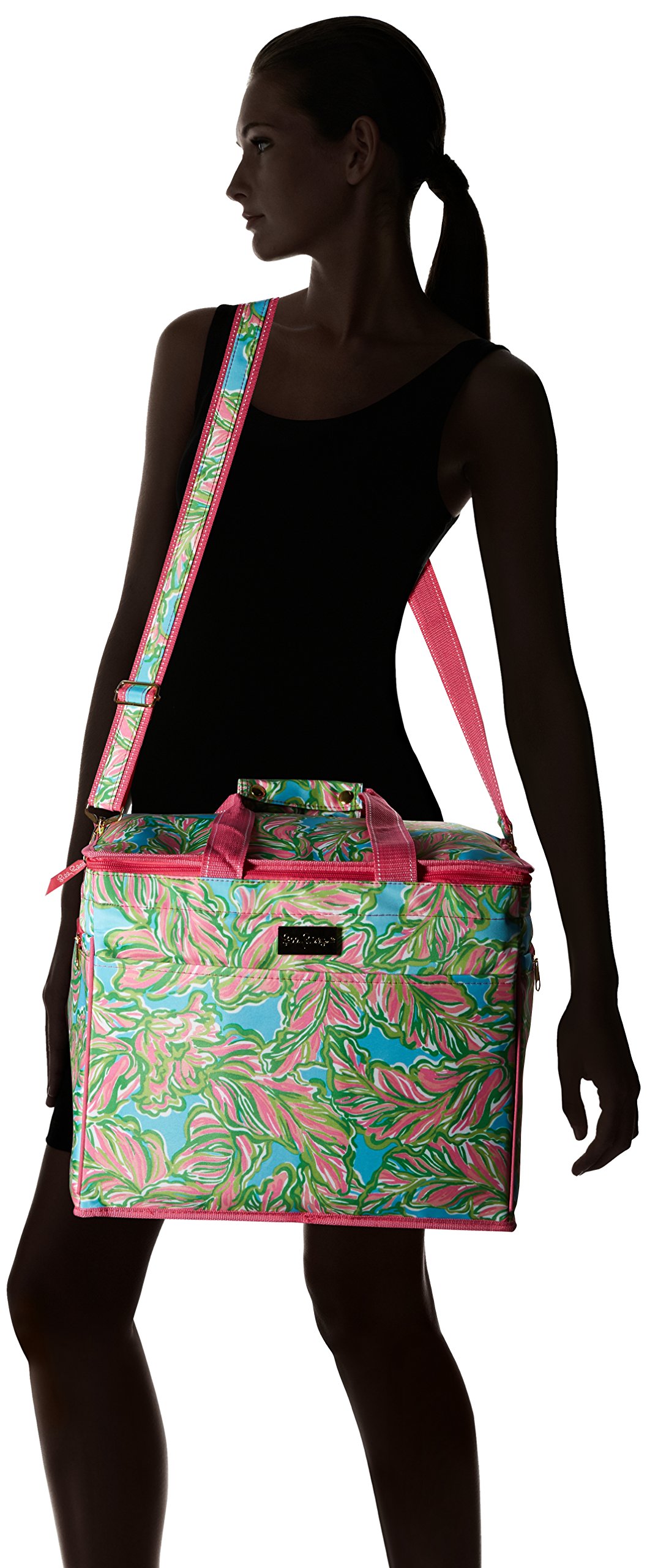 Lilly Pulitzer Insulated Beach Cooler Tote Bag - In the Bungalows Green - Perfect for Picnics, Pool Parties & Summer Outings