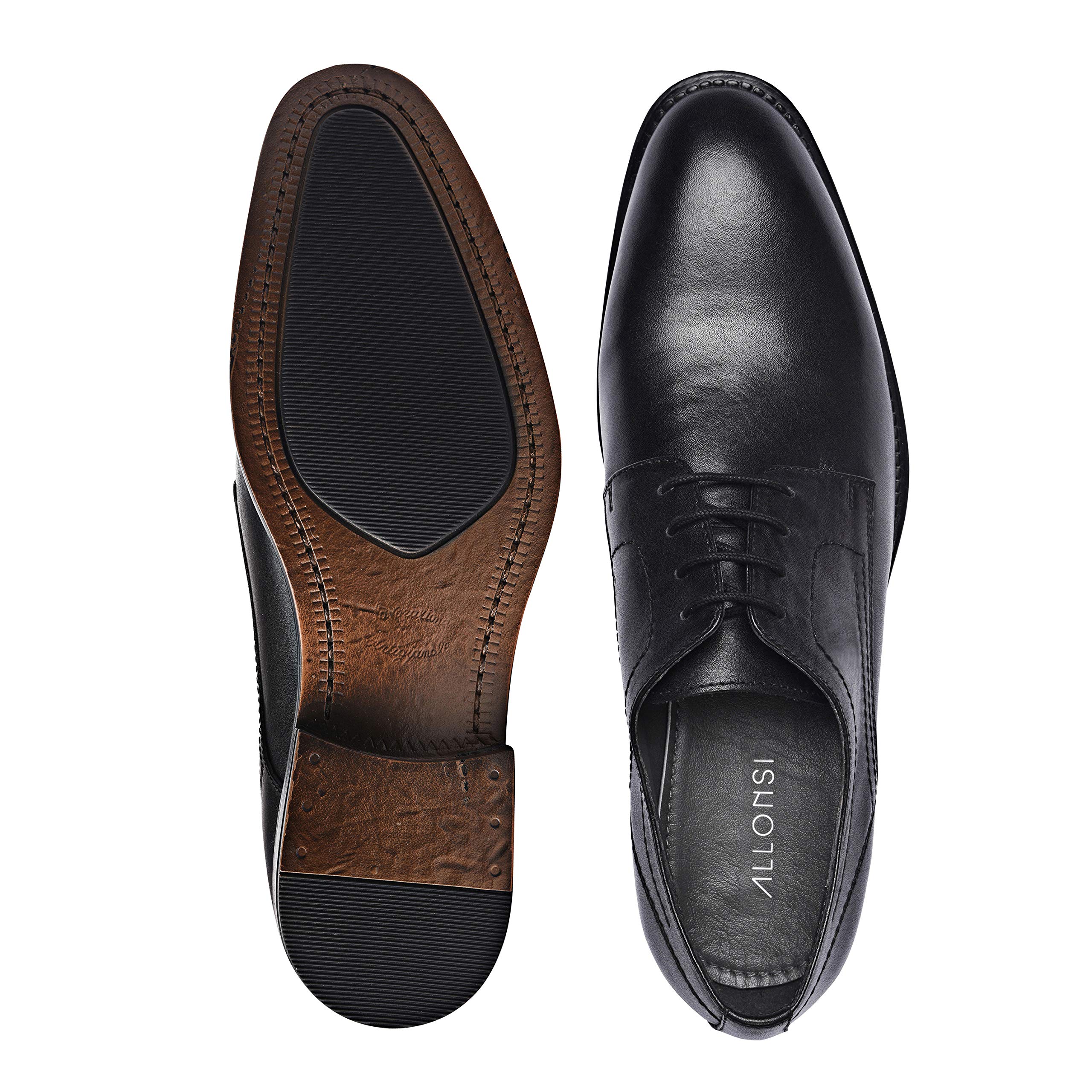 Genuine Leather Men's Derby Dress Shoes - Classic Lace-Up Oxford Business Shoes for Men | Perfect for Office, Weddings & Formal Occasions