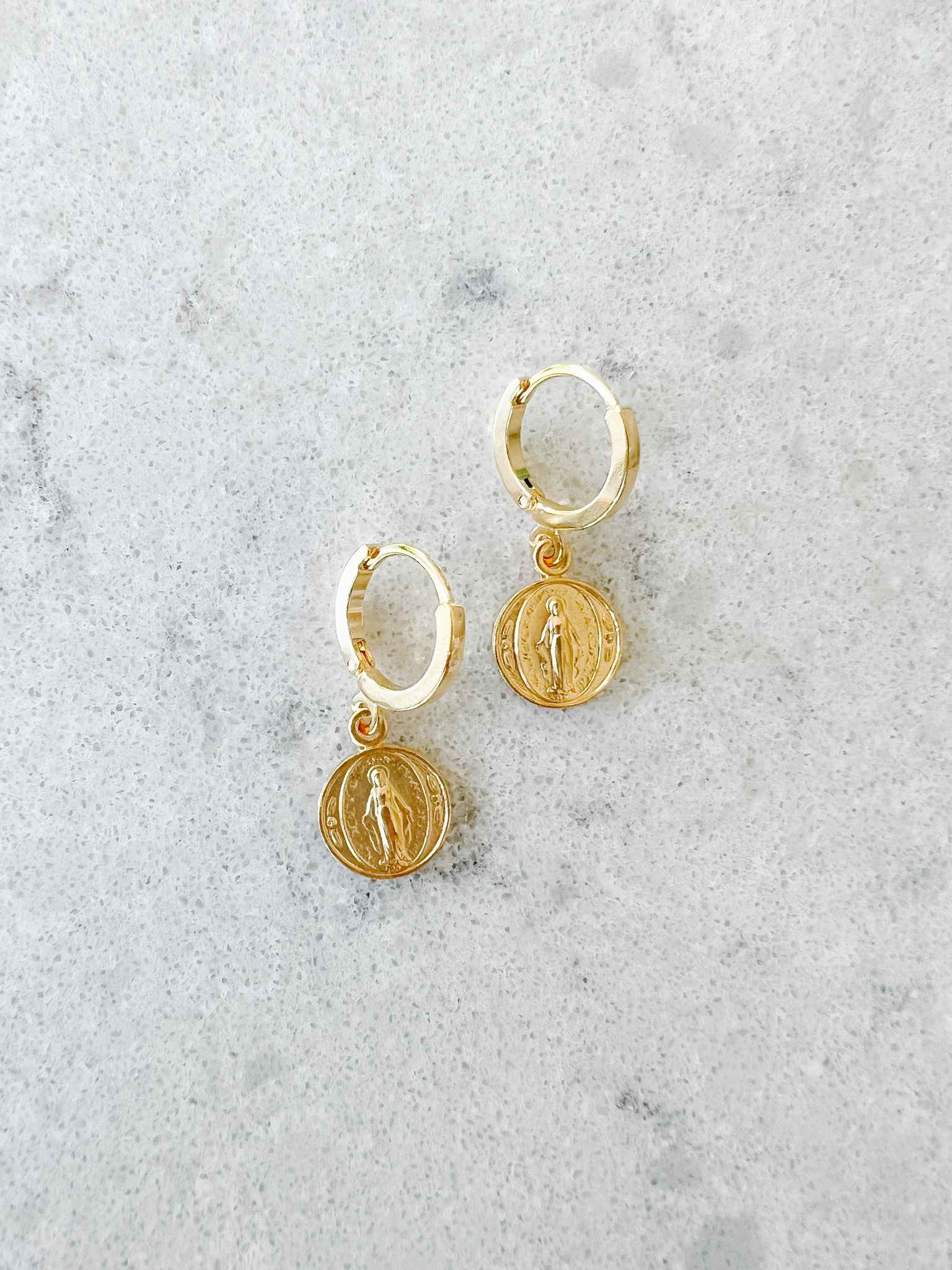 Stunning Miraculous Medal Earrings - Religious Jewelry for Women - Perfect for Church, Gifts & Everyday Faith Inspiration