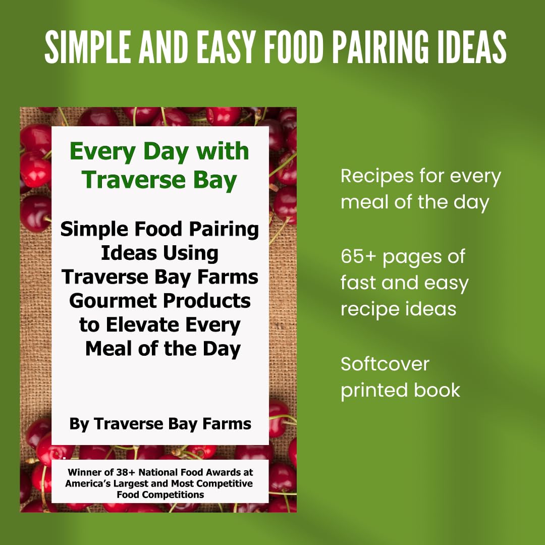 Traverse Bay Farms Award-Winning Fruit Salsa Sampler - 4 Jars with Recipe Book | Gourmet Dip for Chips, Perfect for Parties & Gifts
