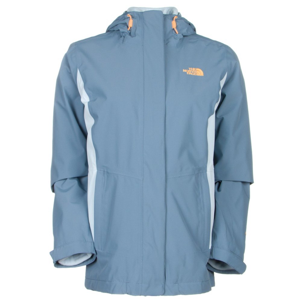 The North Face Women's Claremont Triclimate Jacket - Waterproof, Windproof & Breathable - Cool Blue/Tofino Blue - Perfect for Hiking, Camping & Outdoor Adventures