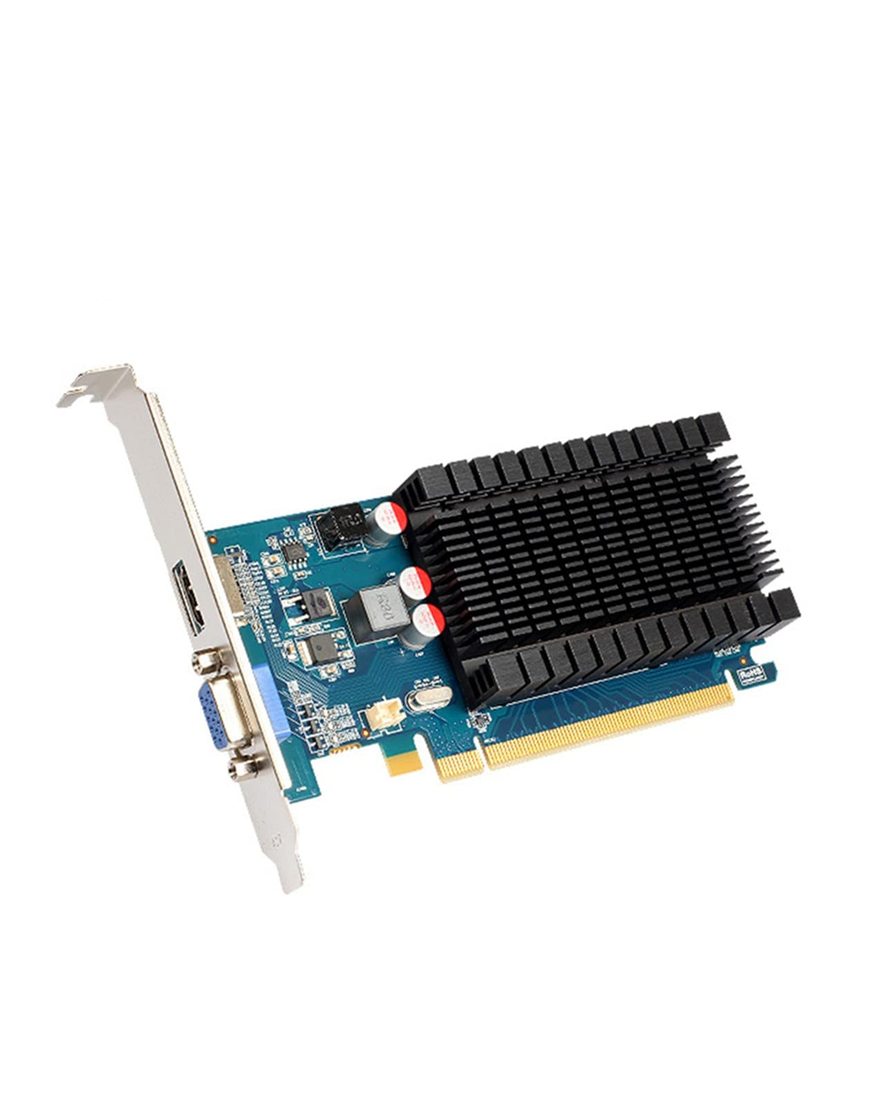 Junlucki Liquid Cooler for Yeston R5 230-2G D3 2GB GDDR3 Graphics Card - 64Bit 625MHz/1200MHz Low Power GPU Cooler for PC Gaming & Video Editing