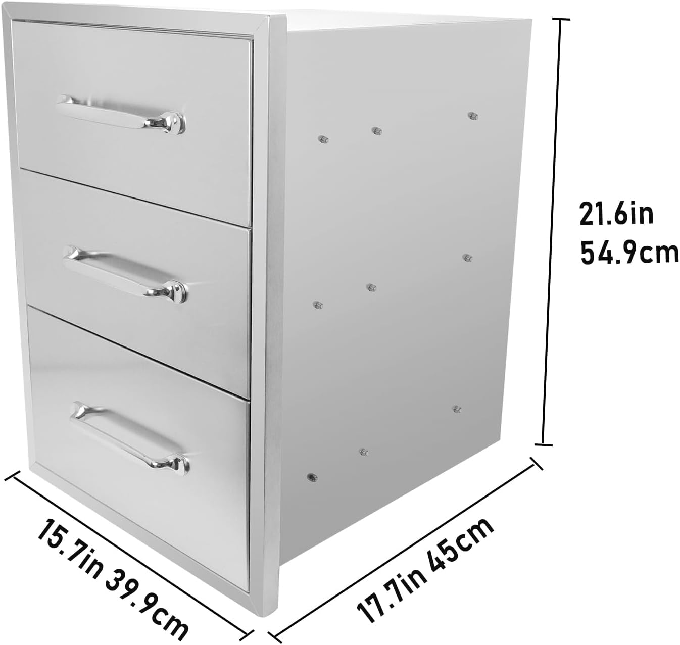 Stainless Steel Outdoor Kitchen Drawer 15.7