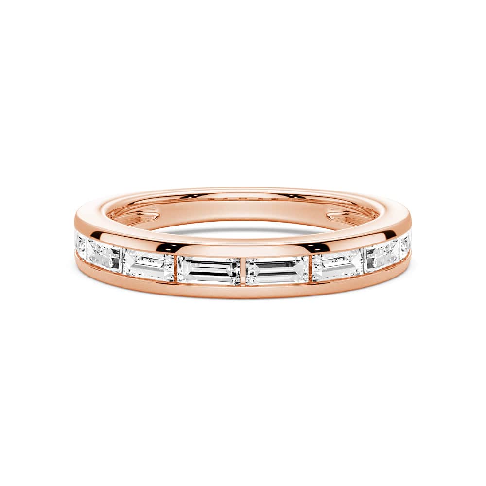 Baguette Cut Moissanite Wedding Band for Women - Elegant Stackable Engagement Ring - Perfect for Bridal Jewelry, Anniversary Gifts & Special Occasions