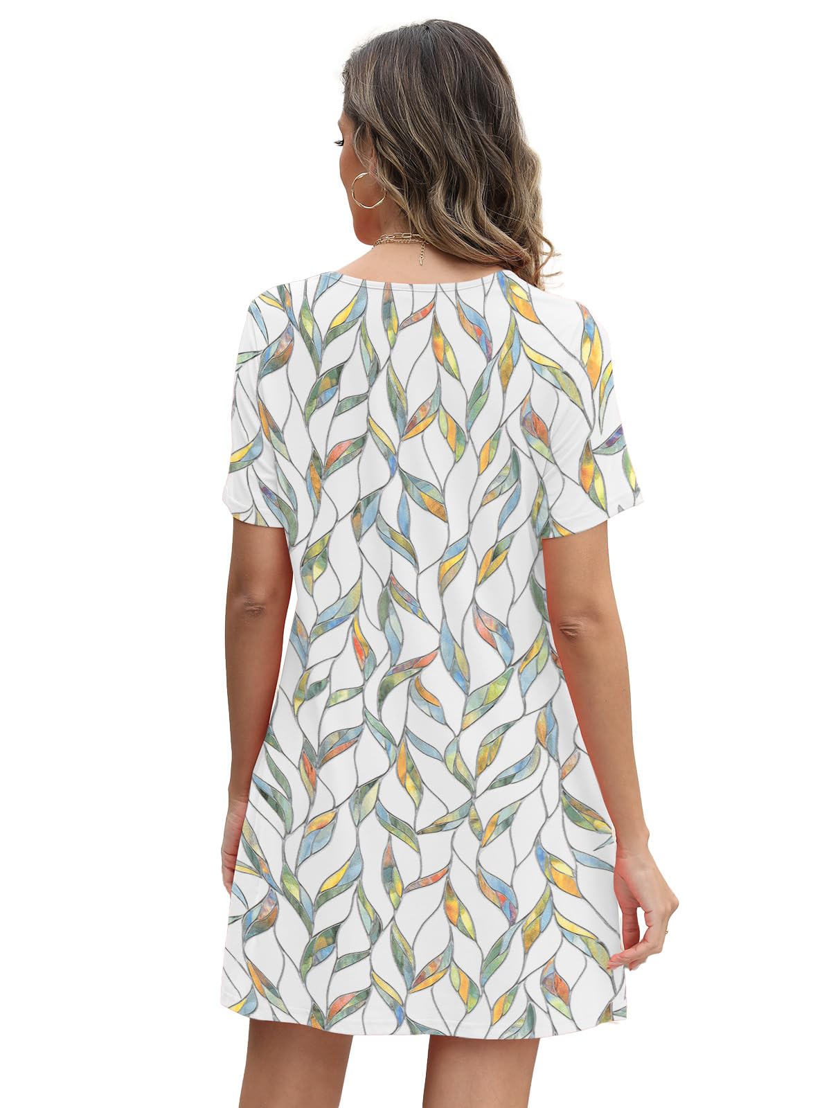 Women's Summer Dresses Casual Floral Midi Dress with Pockets - S to XXXL Sizes - Perfect for Beach Vacations, Brunch Dates & Summer Weddings