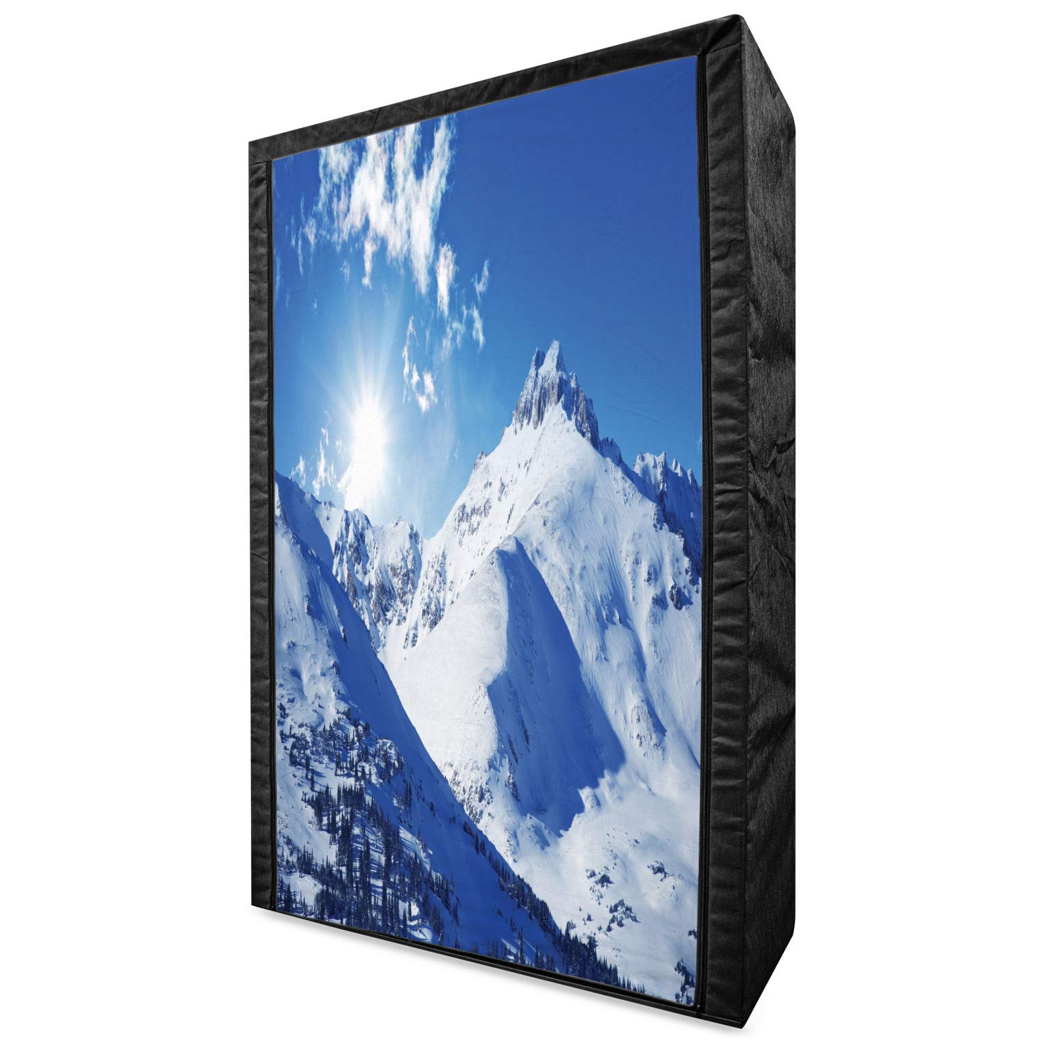 Ambesonne Winter Portable Fabric Wardrobe - 42.5