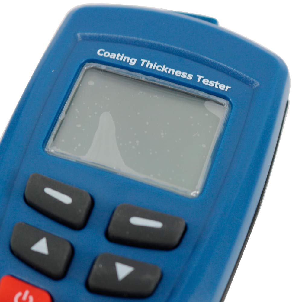 DT-156 Digital Coating Thickness Gauge Meter Tester 0-1250μm with Built-in Auto F/NF Probe - for Automotive, Metal, Paint & Industrial Quality Control