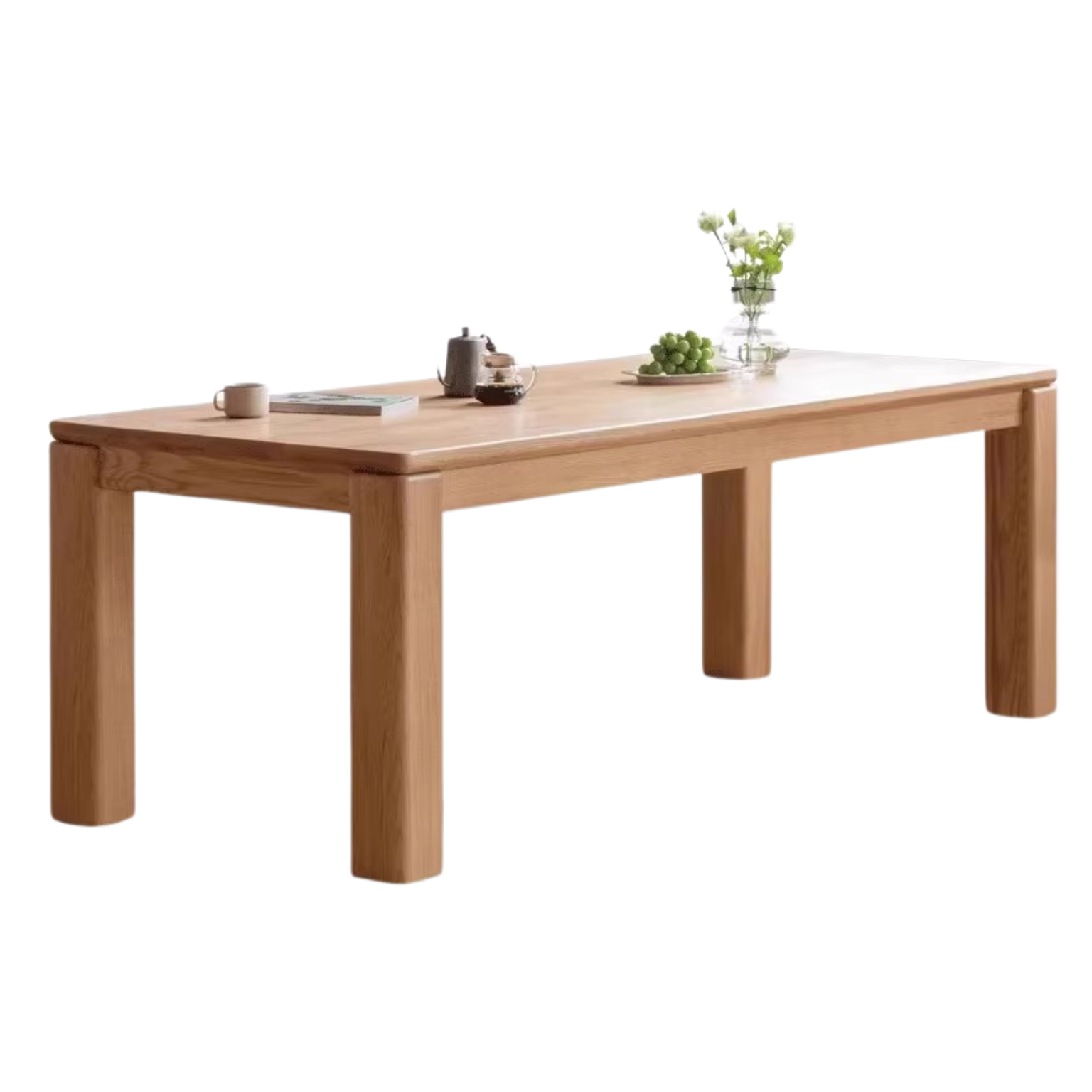 63x35.4x29.9 inch / 160x90x76 сm / Natural Wood Color / Dining table