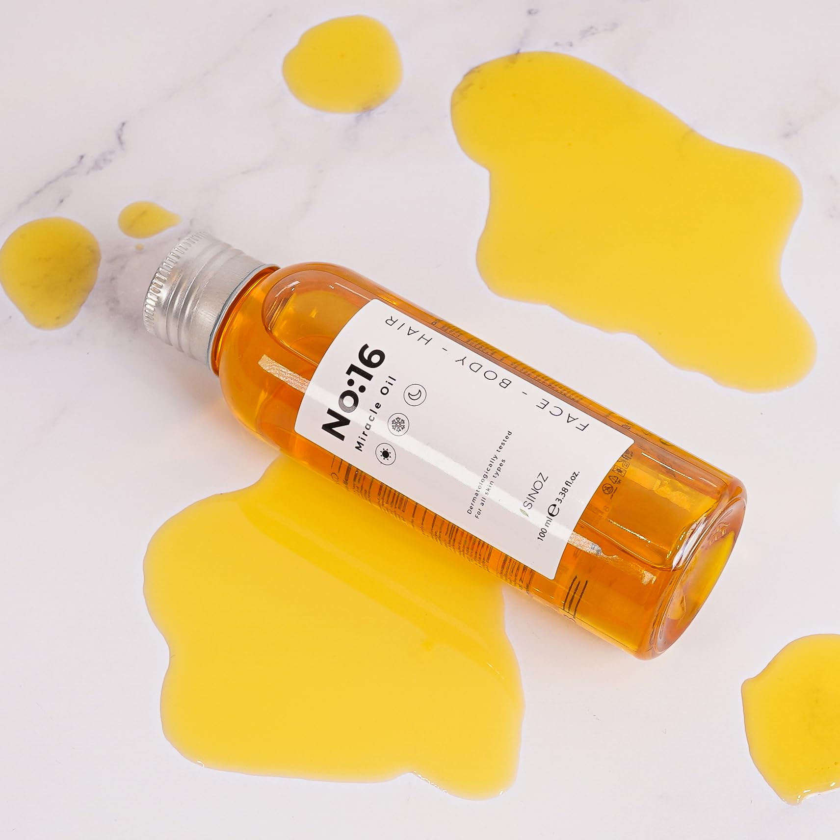 Miracle Oil No.16 - 100ml Multi-Purpose Nourishing Oil for Face, Body & Hair with 16 Botanical Oils | Hydrates Dry Skin, Adds Shine to Hair | Perfect for Daily Skincare, Hair Treatment & Massage