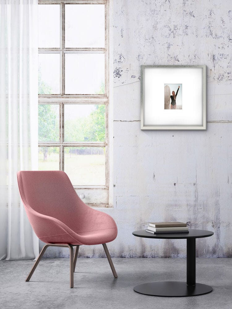 16x16 Silver Gallery Picture Frame with 5x7 Mat - Perfect for Displaying Photos, Artwork, and Certificates in Home, Office, or Gallery Settings