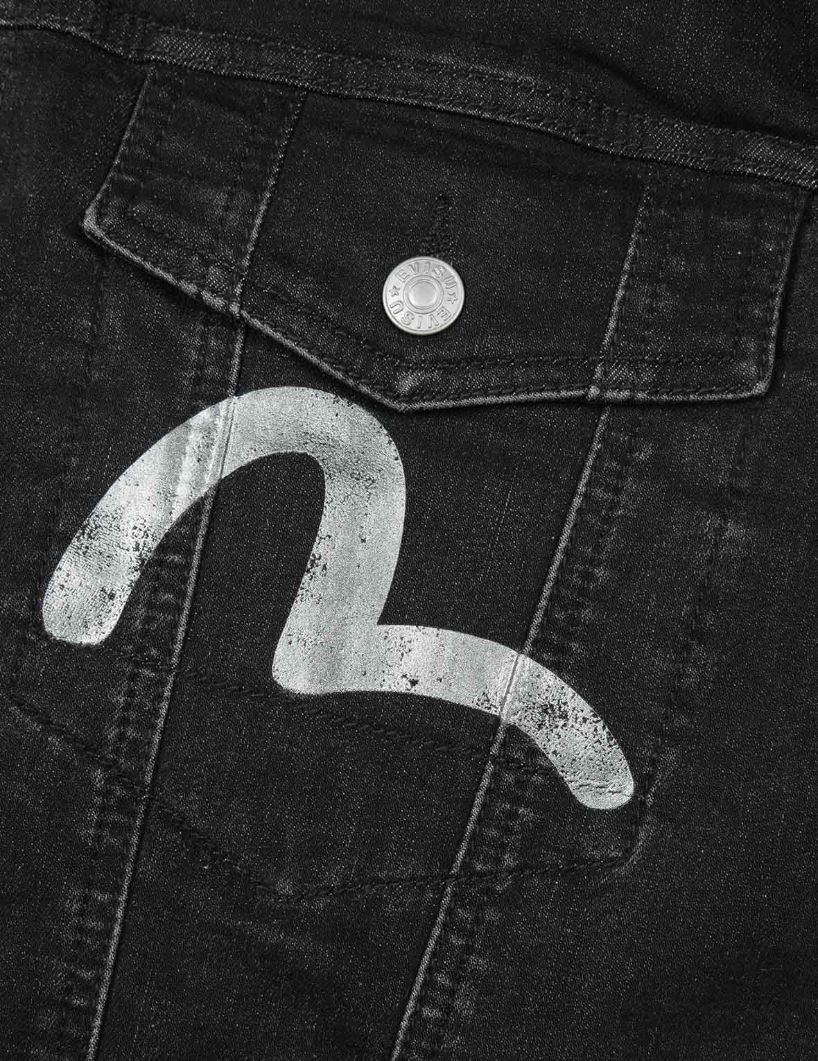 Graffiti Style Daicock Print Loose Fit Denim Jacket for Men - Trendy Streetwear Fashion for Urban Style & Casual Outfits