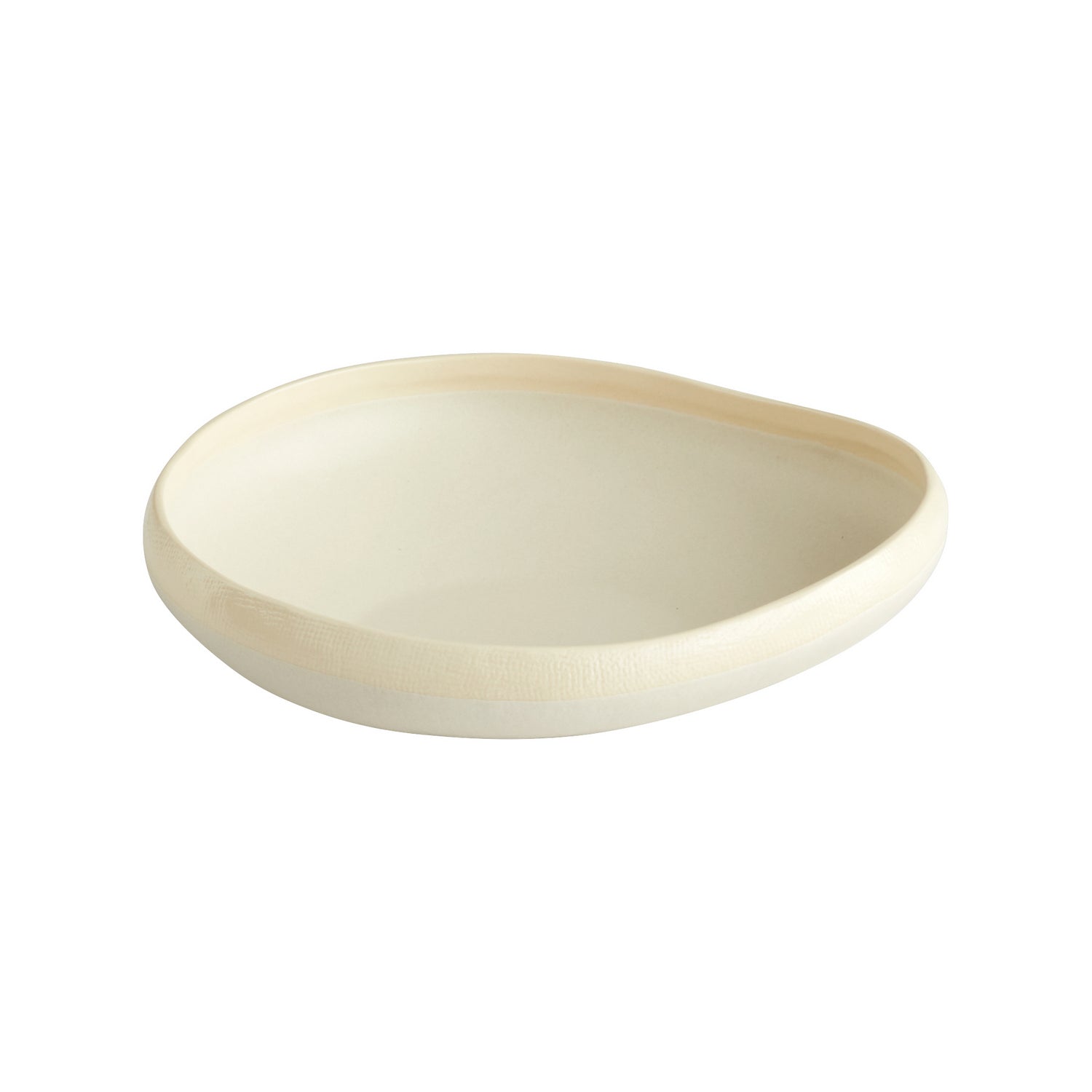 Cyan Design 11215 Elon Bowl - White Ceramic Serving Bowl, Medium Size - Perfect for Salads, Soups, and Fruit Display