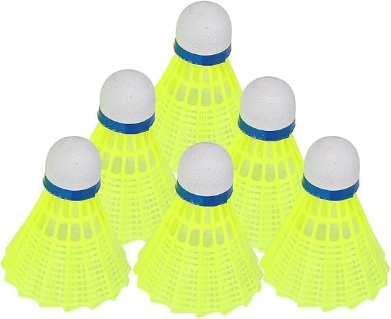 10-Piece Yellow Shuttlecock Combo Pack for Badminton - Durable & High-Visibility for Outdoor & Indoor Sports, Training, and Family Fun