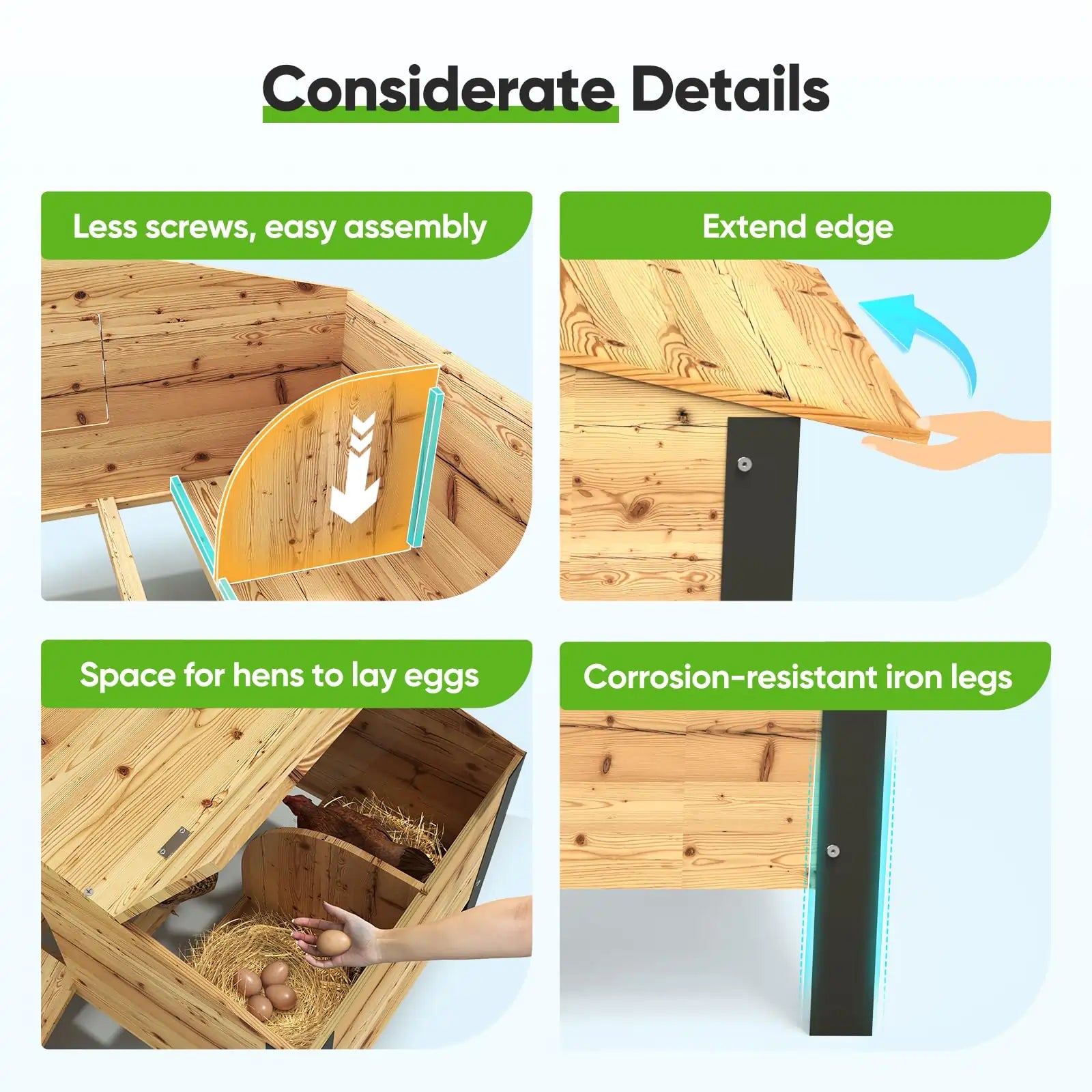 Large Metal Chicken Coop Run - Durable Outdoor Poultry Pen for Hens & Roosters - Perfect for Backyard Farming & Free Range Chicken Keeping