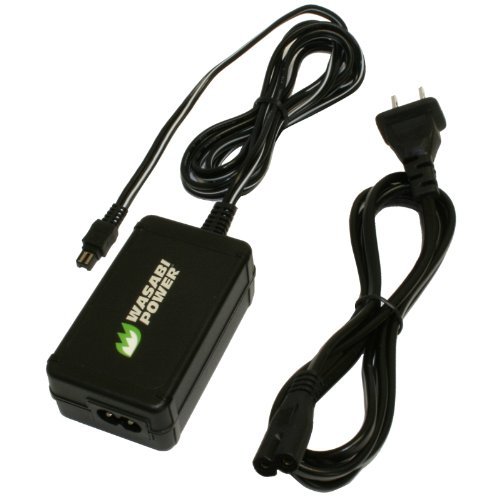 Wasabi Power AC Power Adapter Replacement for Sony HDR-XR350 / HDR-XR350V Camcorder - Compatible Charger for Travel, Home & Studio Use