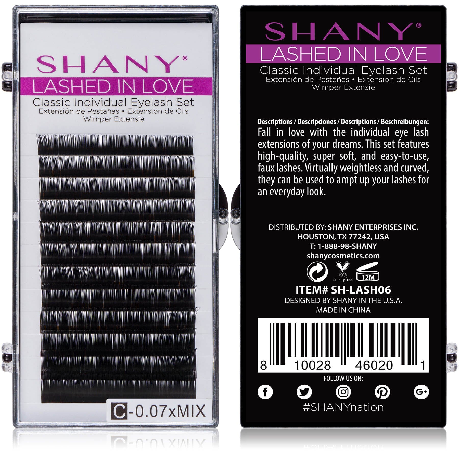 Lashed in Love Classic Individual Eyelash Set - Natural Looking False Eyelashes for Everyday Wear, Special Occasions & Photos