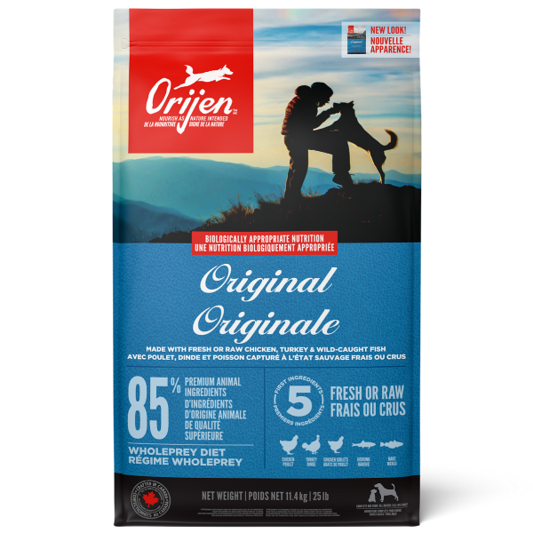 Orijen Original Dry Dog Food - High Protein Grain-Free Kibble for Adult Dogs - Premium Natural Pet Food for Optimal Health - Perfect for Active Dogs & Daily Feeding