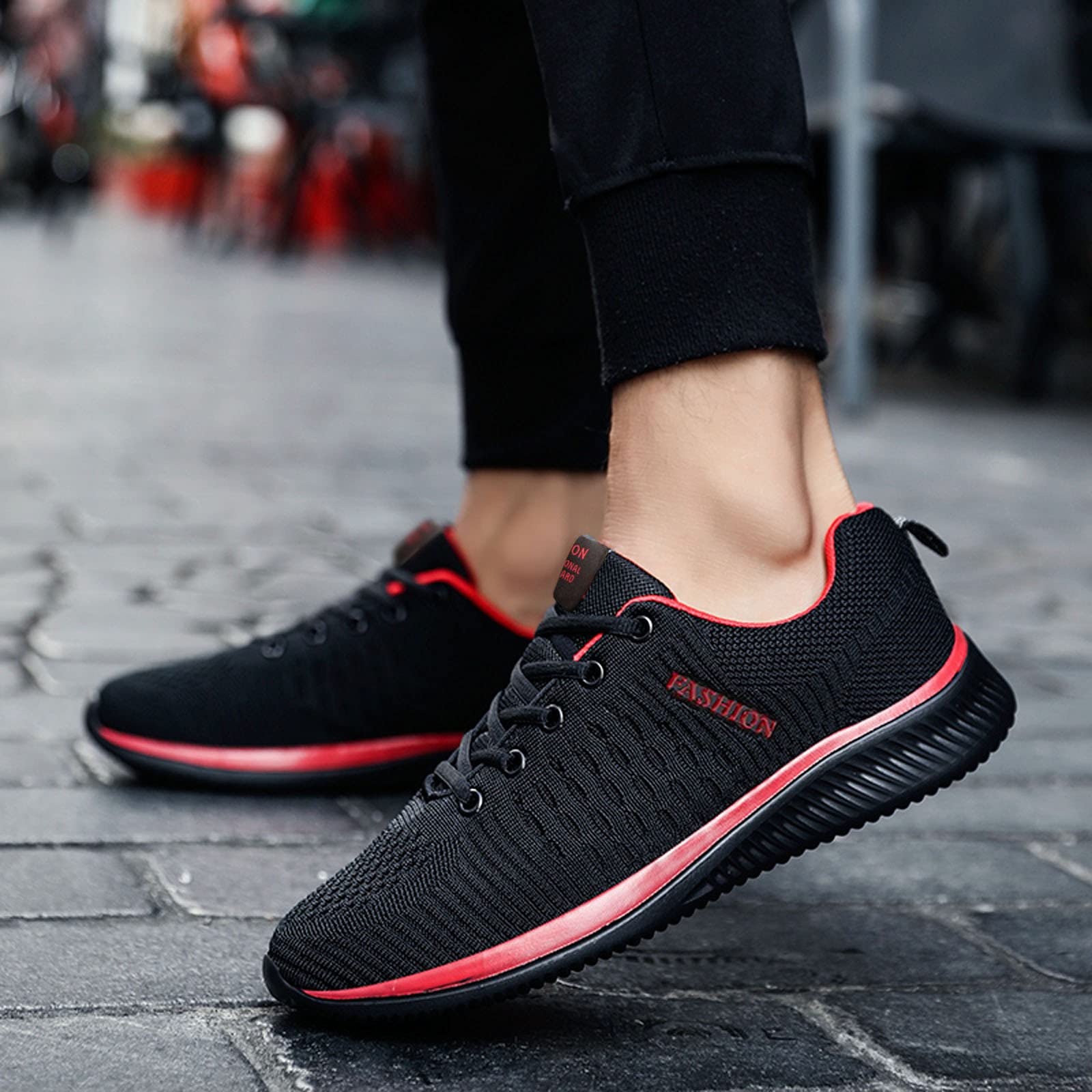 Comfortable Walking Shoes for Women & Men - Lightweight Breathable Lace-Up Sneakers with Soft Non-Slip Sole - Perfect for Running, Workouts & Daily Wear