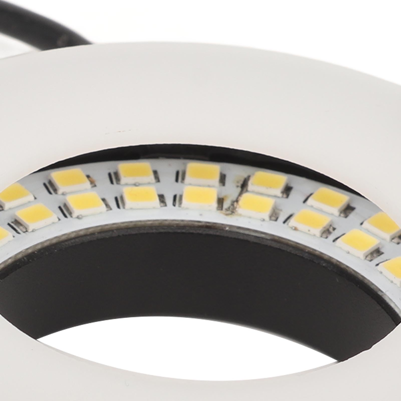 LED Ring Light for Stereo Microscopes - Bright & Focused Illuminator with 0° Angle - Perfect for Small Lathes, Jewelry Making & PCB Inspection