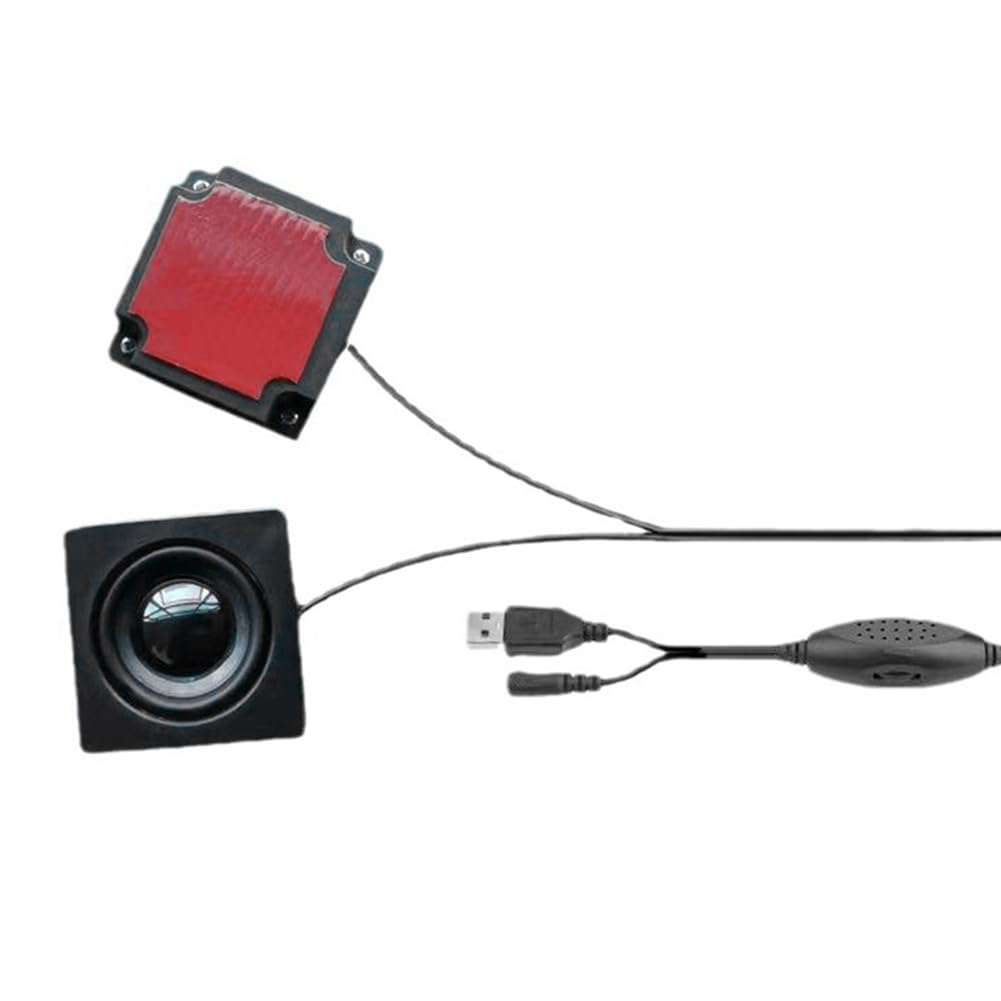 VENEKA Mini USB Computer Speakers - External Sound Desk Monitor with Surround Sound, Hidden Design for DIY Desktop Setup | Perfect for Home Office, Gaming, and Multimedia Entertainment
