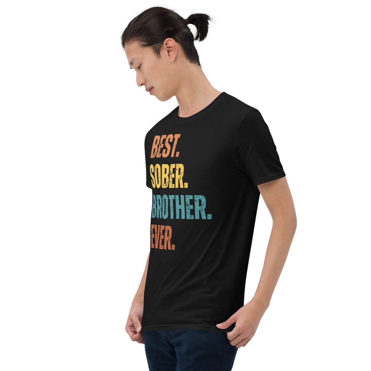 Best Sober Brother Ever Essential T-Shirt - Funny Recovery Gift for Brothers in AA or NA - Perfect for Sober Anniversaries & Support Groups