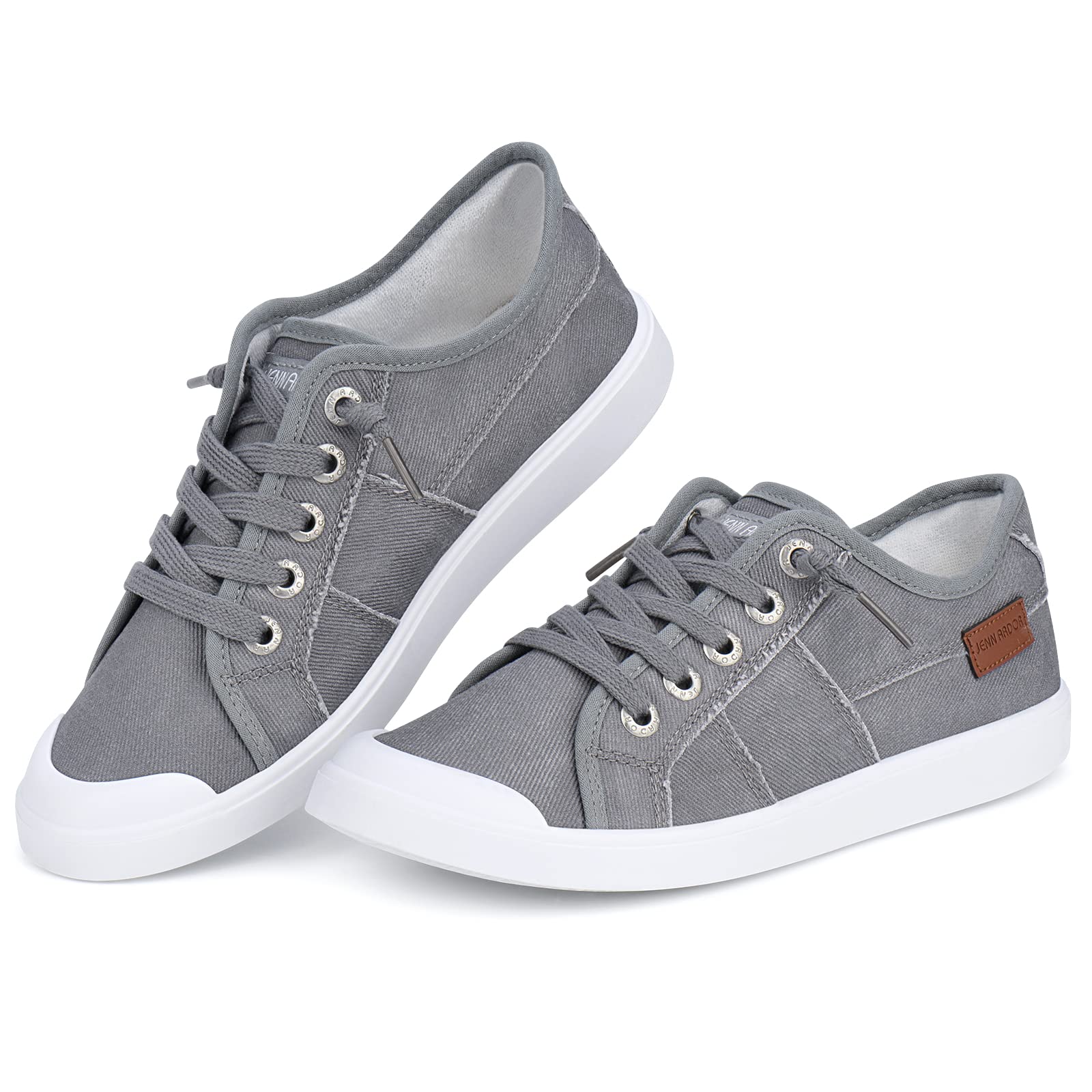 **JENN ARDOR Women's Comfortable Elastic Slip-On Sneakers - Lightweight Canvas Casual Shoes for Walking, Travel & Everyday Wear**    *(Note: Corrected 