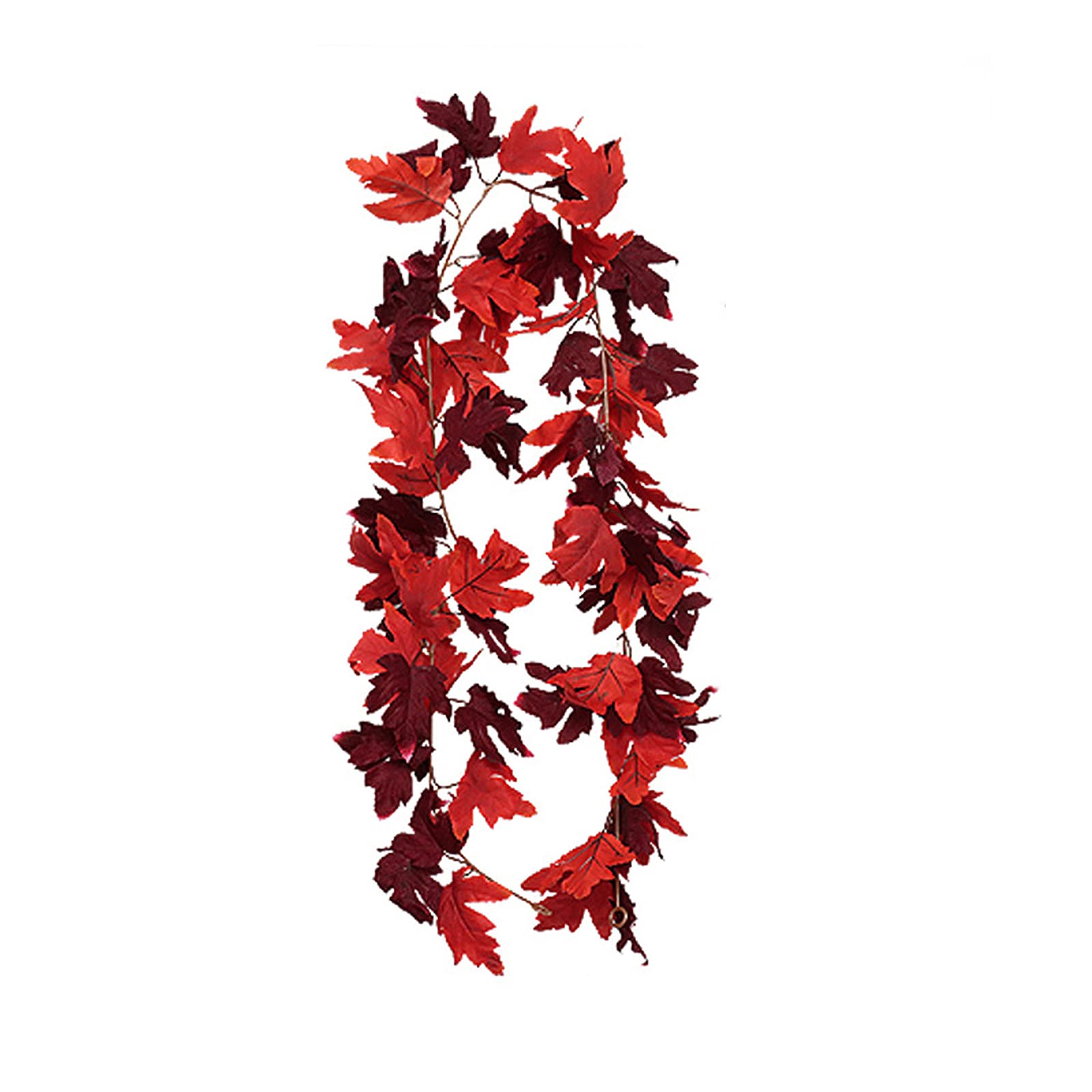 iHHAPY Rattan Christmas Decor - Hanging Leaf Wall Decor, Fall Simulation Maple Leaf, Festival Home Decoration for Christmas, Thanksgiving, and Autumn Parties (H)