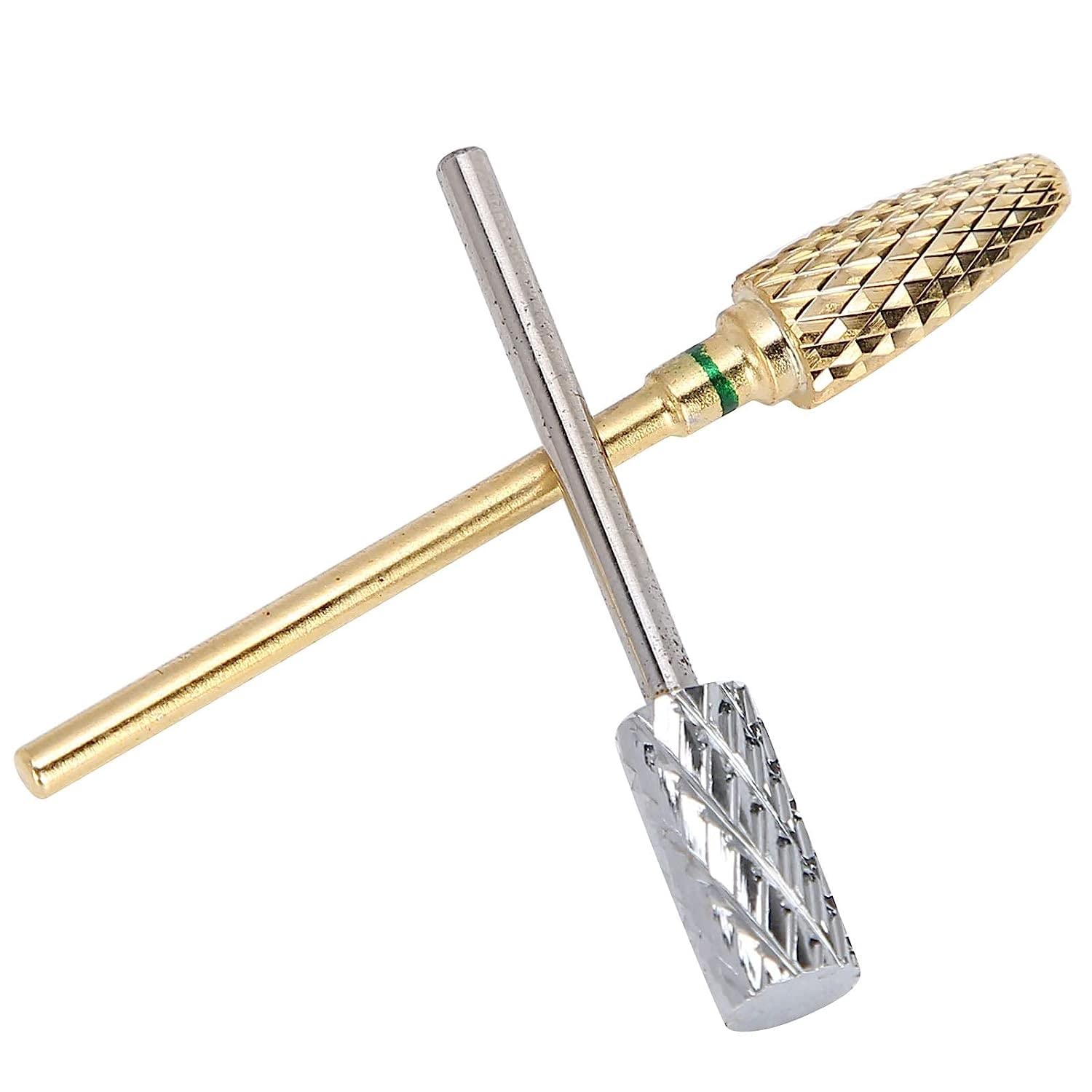 2-Piece Tungsten Steel Nail Drill Bits Set - Durable Manicure Grinding Heads for Professional & Home Nail Care | Perfect for Nail Salons, DIY Home Manicures & Pedicures