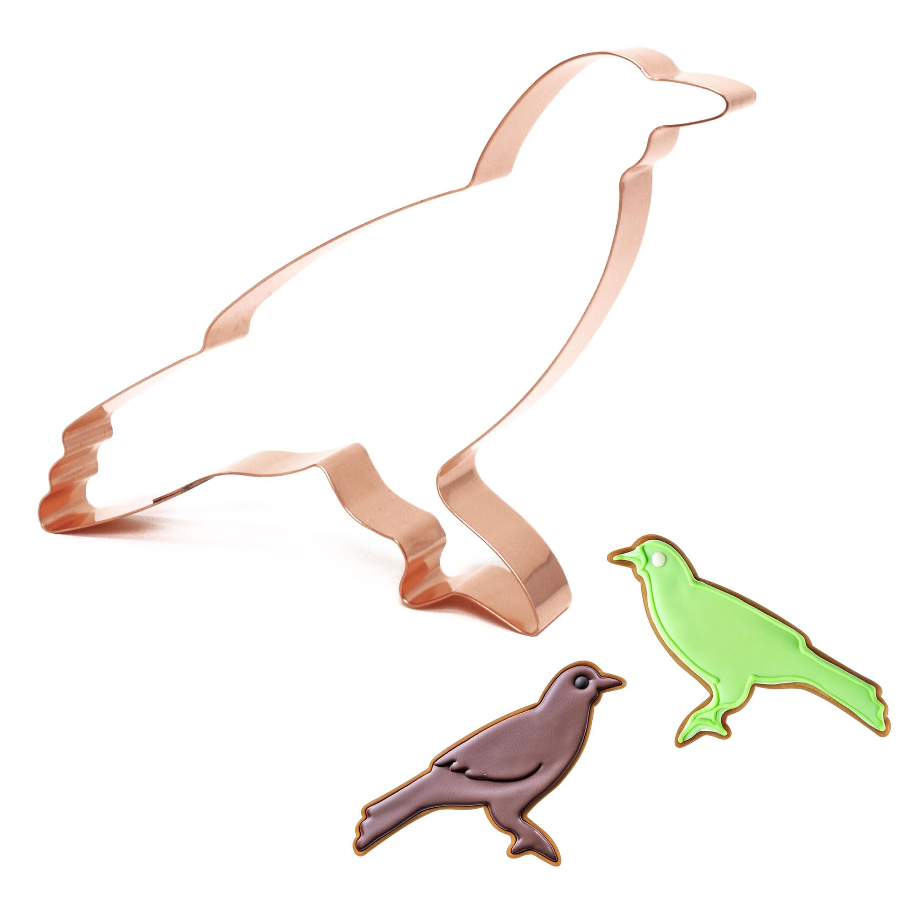 Premium Large Crow Bird Cookie Cutter for Dogs - 6 x 4.5 Inches Stainless Steel Baking Tool | Perfect for Dog Treats, Bird-Shaped Cookies & Pet Birthday Parties