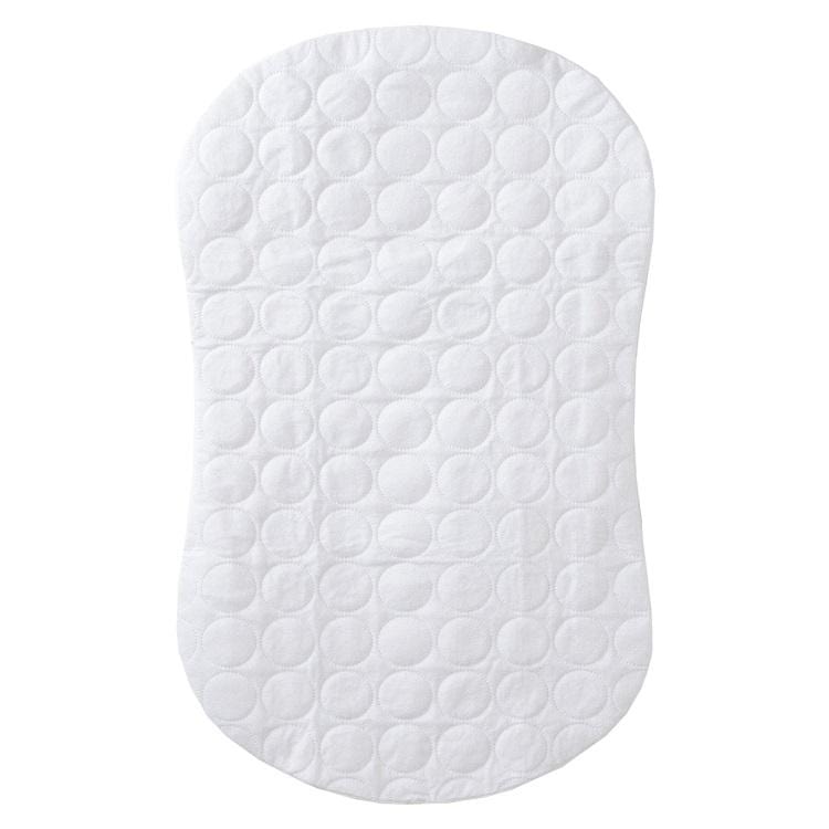 Halo Bassinest Mattress Pad - Premium White Crib Mattress Cover for Newborns & Infants | Breathable & Waterproof | Perfect for Nursery, Daycare & Travel