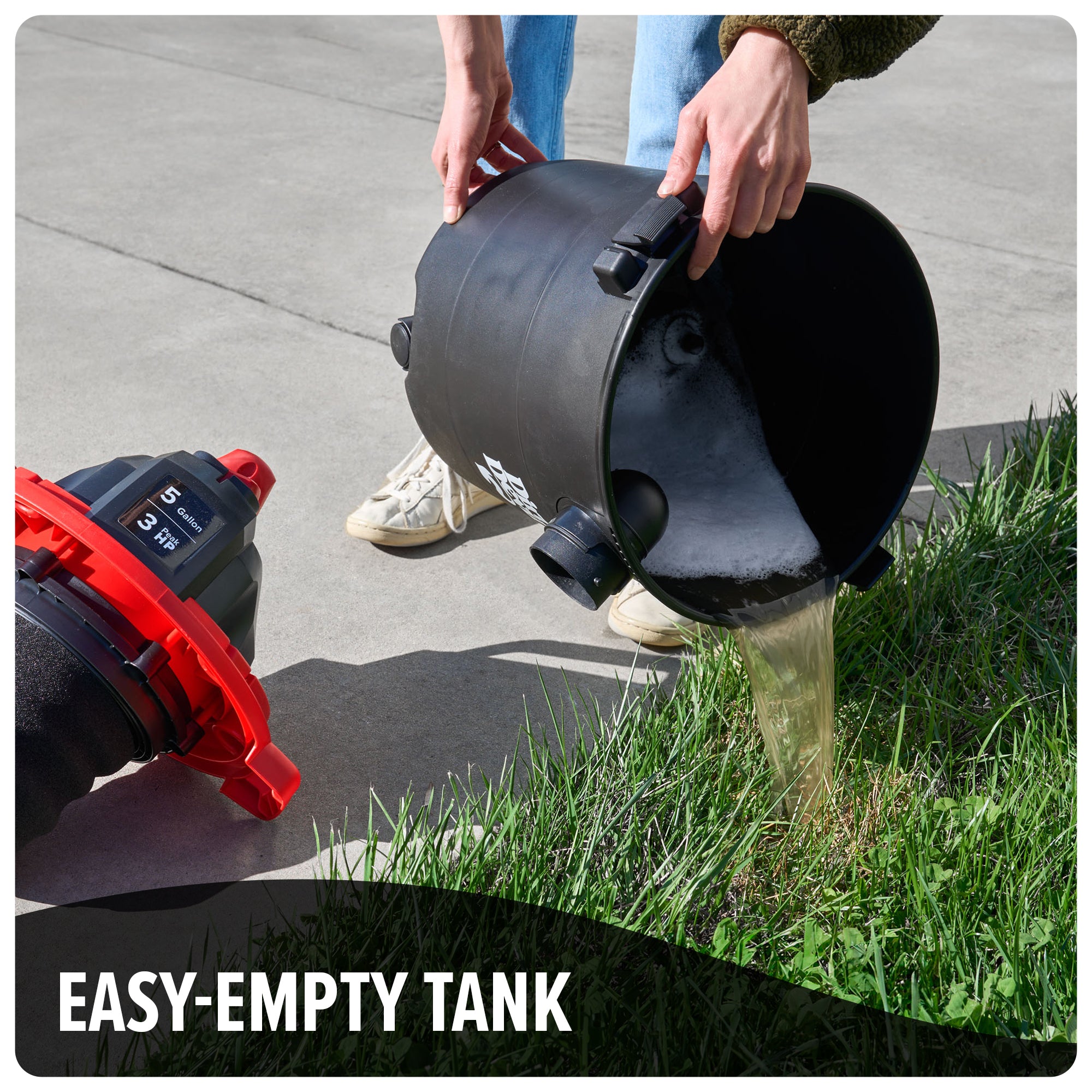 5 Gallon Wet/Dry Vacuum Cleaner - Powerful Shop Vac for Home, Garage & Car Cleaning - Ideal for Dust, Debris & Liquid Spills