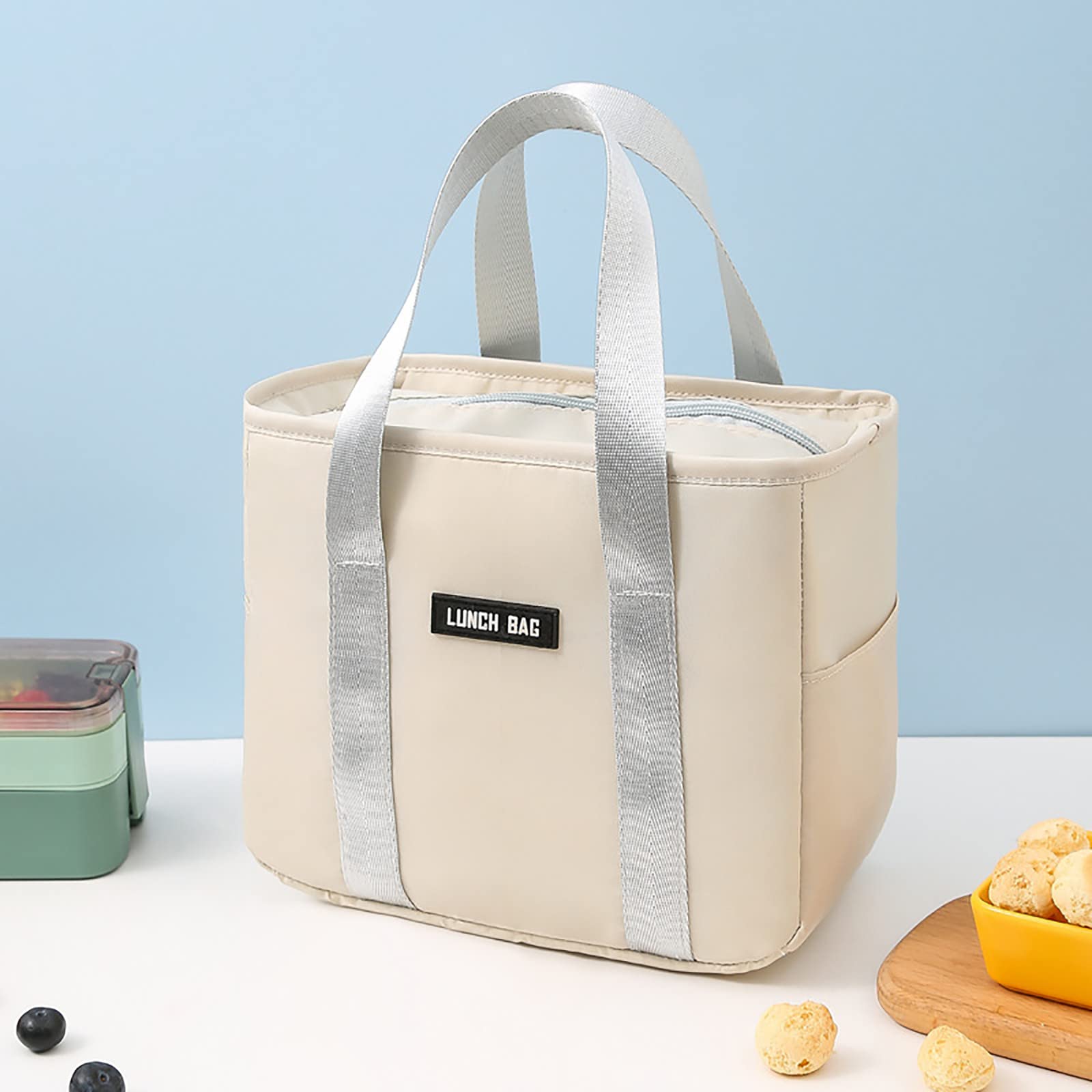 Insulated Lunch Bag for Women & Men - Reusable, Leakproof & Waterproof Lunch Box with Thickened Insulation - Perfect for Office, School, Picnics & Travel