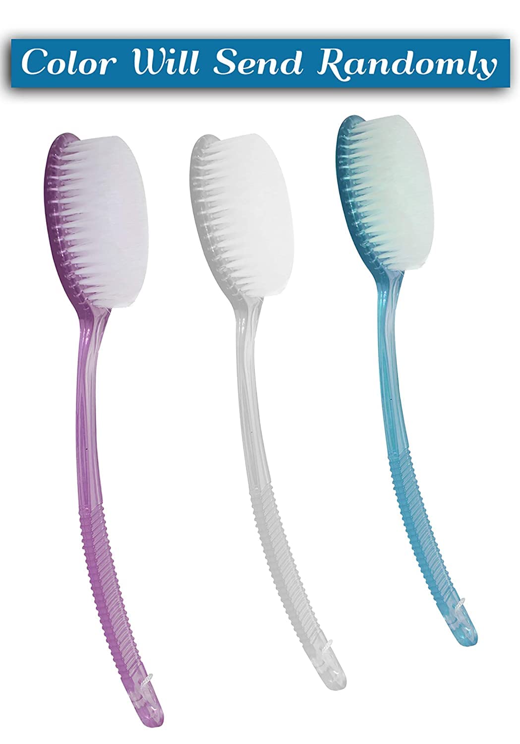 Boxo Body Brush for Bathing - Long Handle Soft Bristles Exfoliating Brush for Dead Skin Removal - Gentle Dry Brushing for Kids & Adults - Perfect for Shower, Spa & Skin Care Routine (Pack of 1)