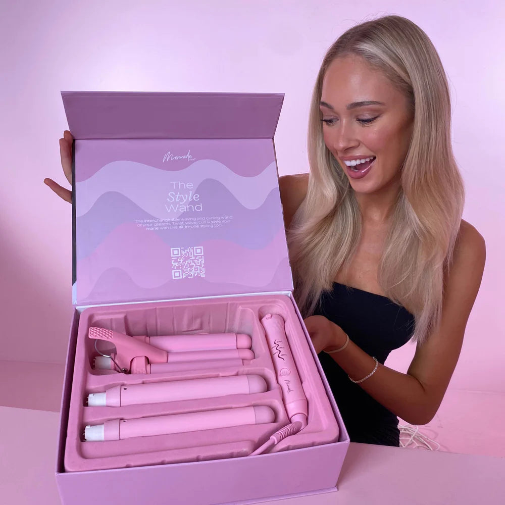 The Style Wand - Professional Hair Styling Tool for Curling & Straightening - Perfect for Home & Salon Use