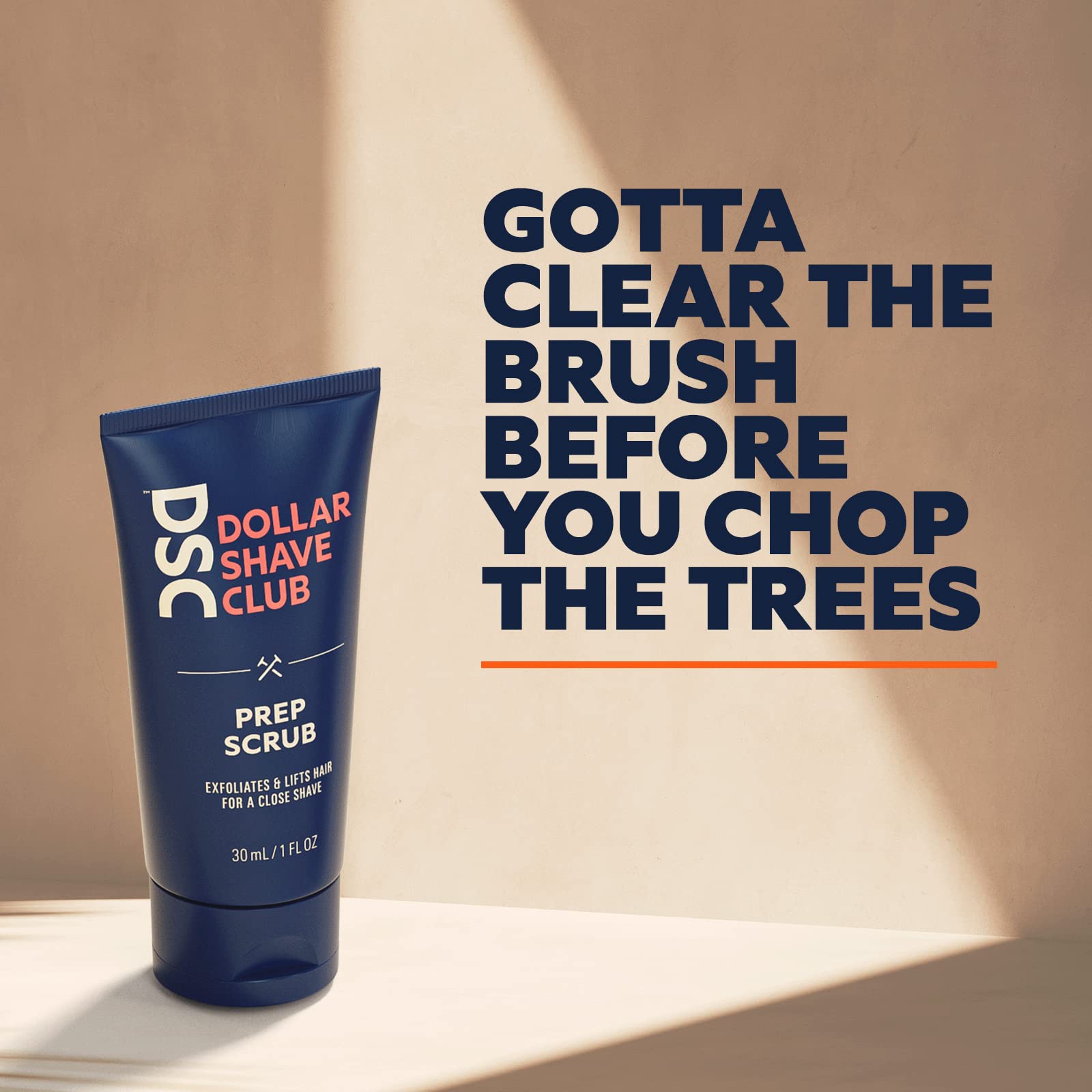 Dollar Shave Club Prep Scrub 3 oz (2 Pack) - Exfoliating Pre Shave Scrub for Men to Prevent Ingrown Hairs & Razor Bumps - Perfect for Sensitive Skin & Daily Shaving Routine