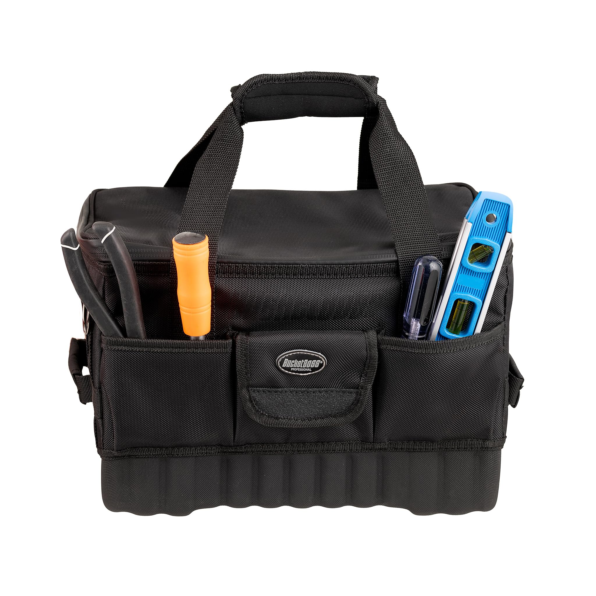 Bucket Boss Pro Racer 14 Tool Bag - Professional Series (66014) | Durable Construction for Mechanics & DIY Enthusiasts | Perfect for Auto Repair, Construction & Home Improvement Projects